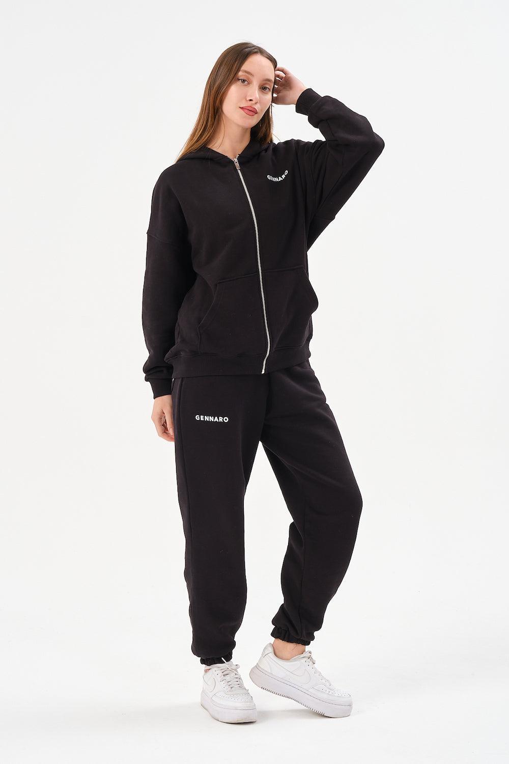 Gennaro-Oversize Jogger - Siyah-Eşofman-3-Milagron.com