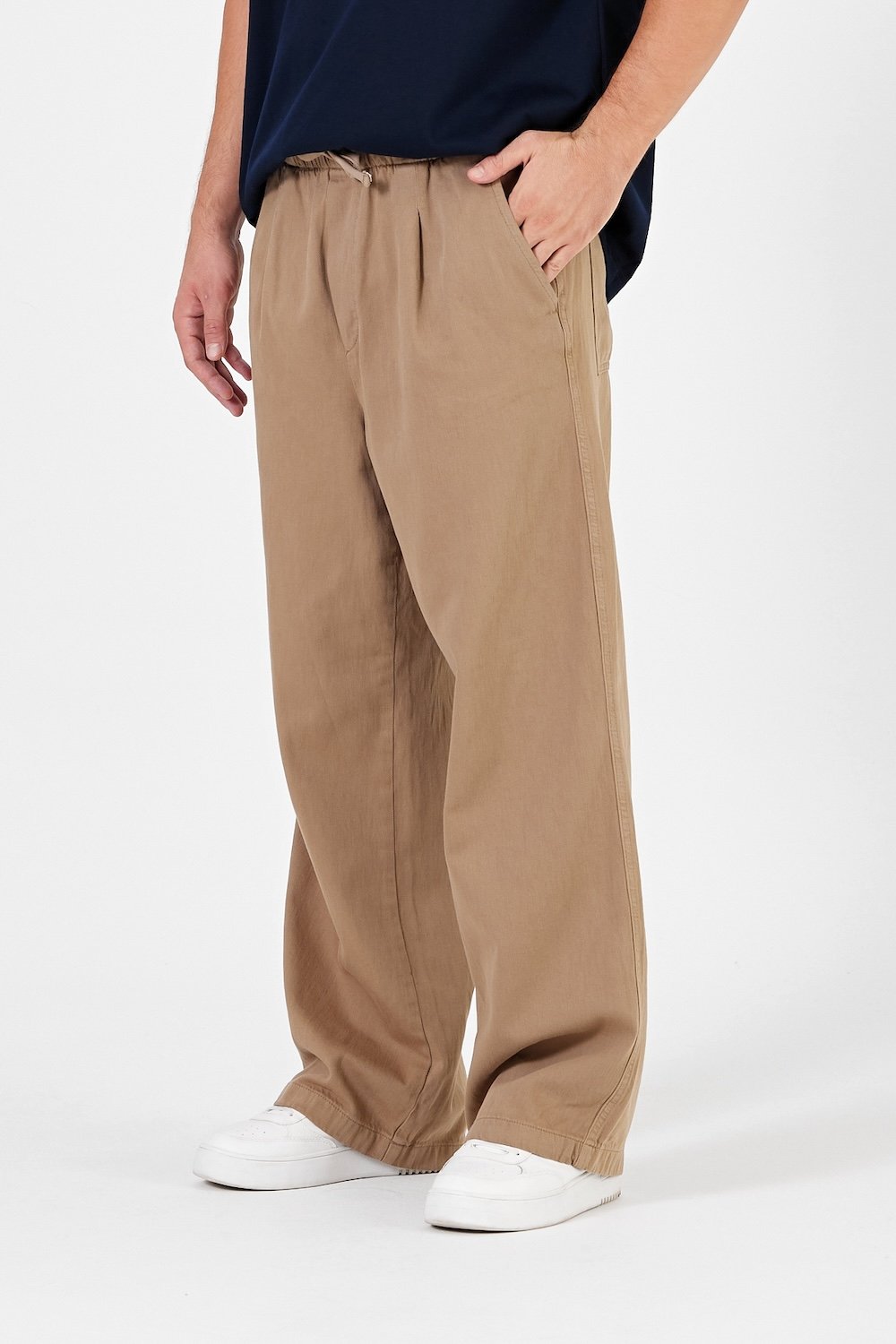 Gennaro-Wide Leg Baggy Pantolon-Pantolon-3-Milagron.com