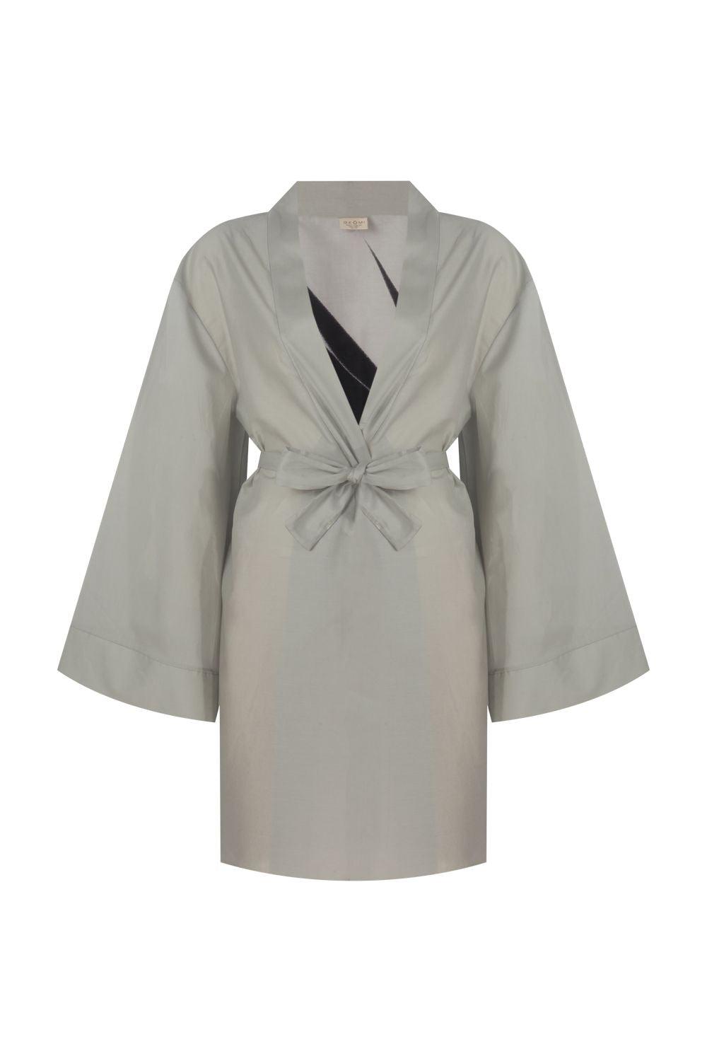 Geomi-Floral Kimono - Ekru-Kimono-2-Milagron.com