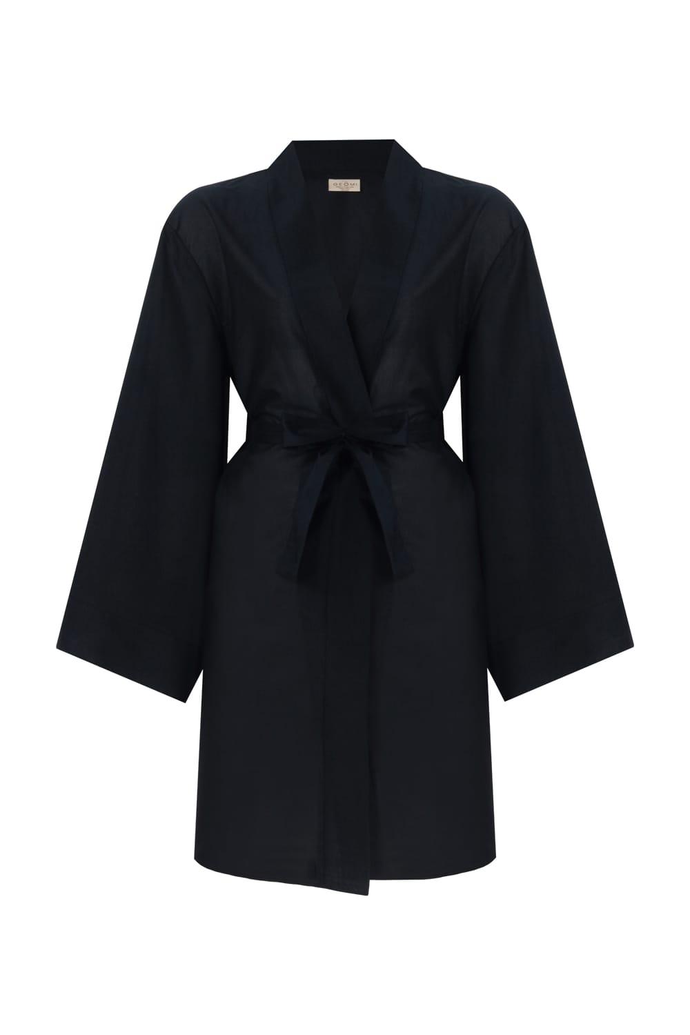 Geomi-Floral Kimono - Petrol-Kimono-4-Milagron.com