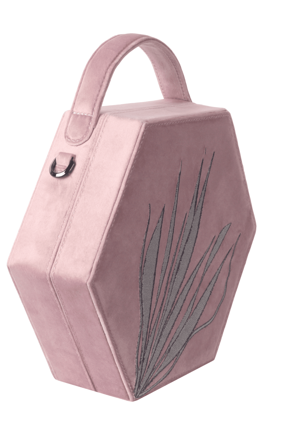 Geomi-Hexagon Çanta - Pudra Pembe-Omuz Çantası-3-Milagron.com