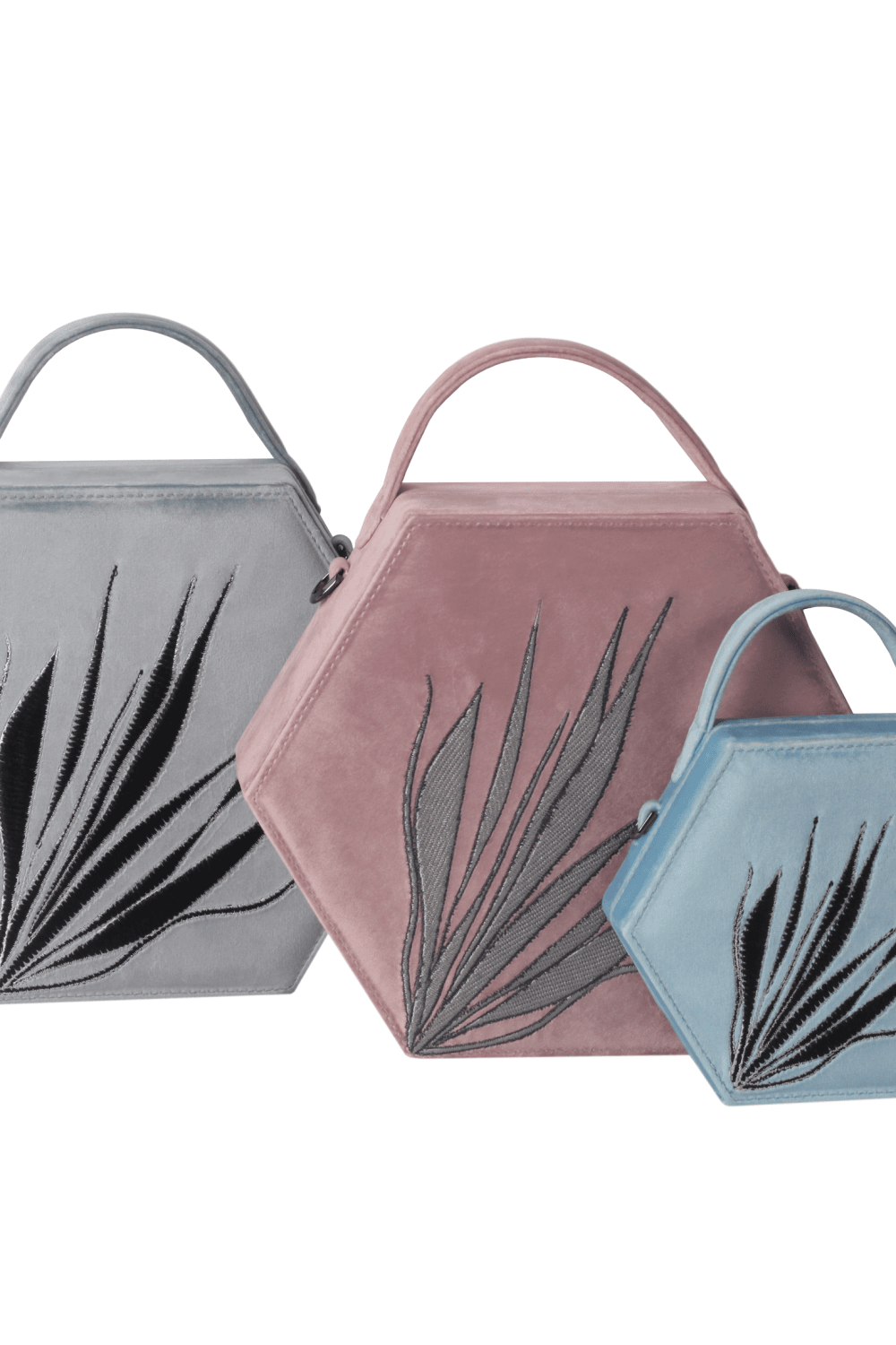 Geomi-Hexagon Çanta - Pudra Pembe-Omuz Çantası-4-Milagron.com