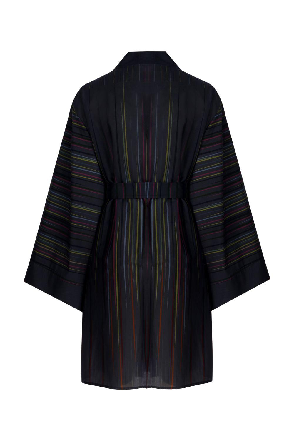 Geomi-Rainbow Kimono - Lacivert-Kimono-4-Milagron.com