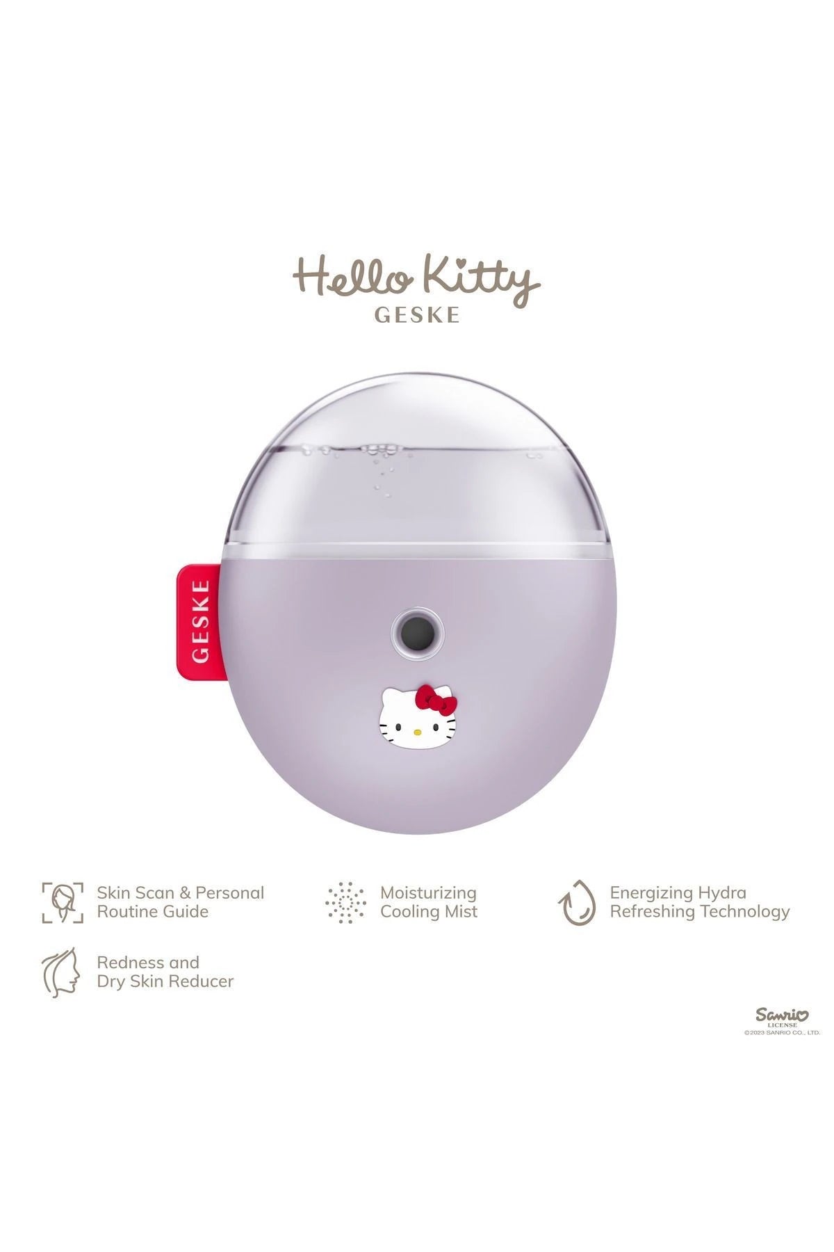 Geske-Hello Kitty Buharlı Cilt Nemlendirici Ve Yenileyici Yüz Bakım Cihazı | Facial Hydration Refresher-Cilt Bakım Aletleri-11-Milagron.com