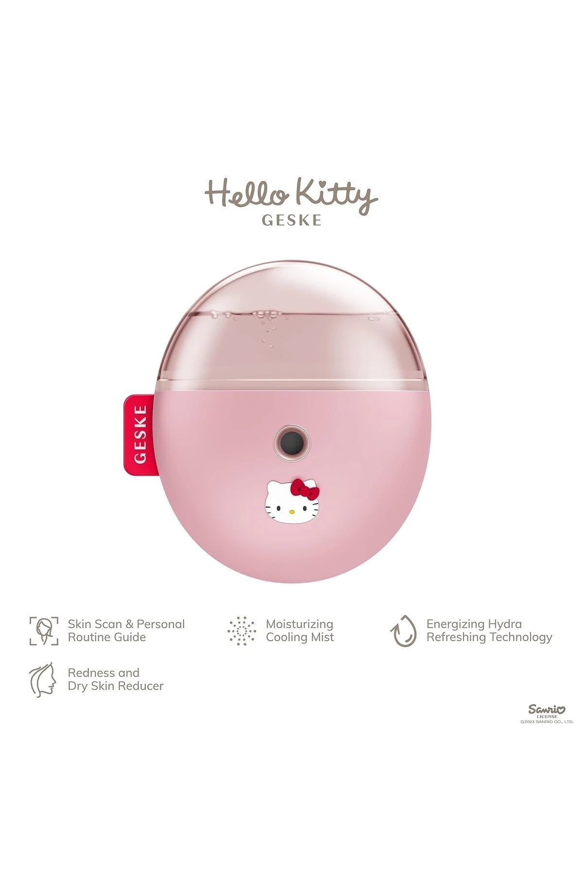 Geske-Hello Kitty Buharlı Cilt Nemlendirici Ve Yenileyici Yüz Bakım Cihazı | Facial Hydration Refresher-Cilt Bakım Aletleri-3-Milagron.com