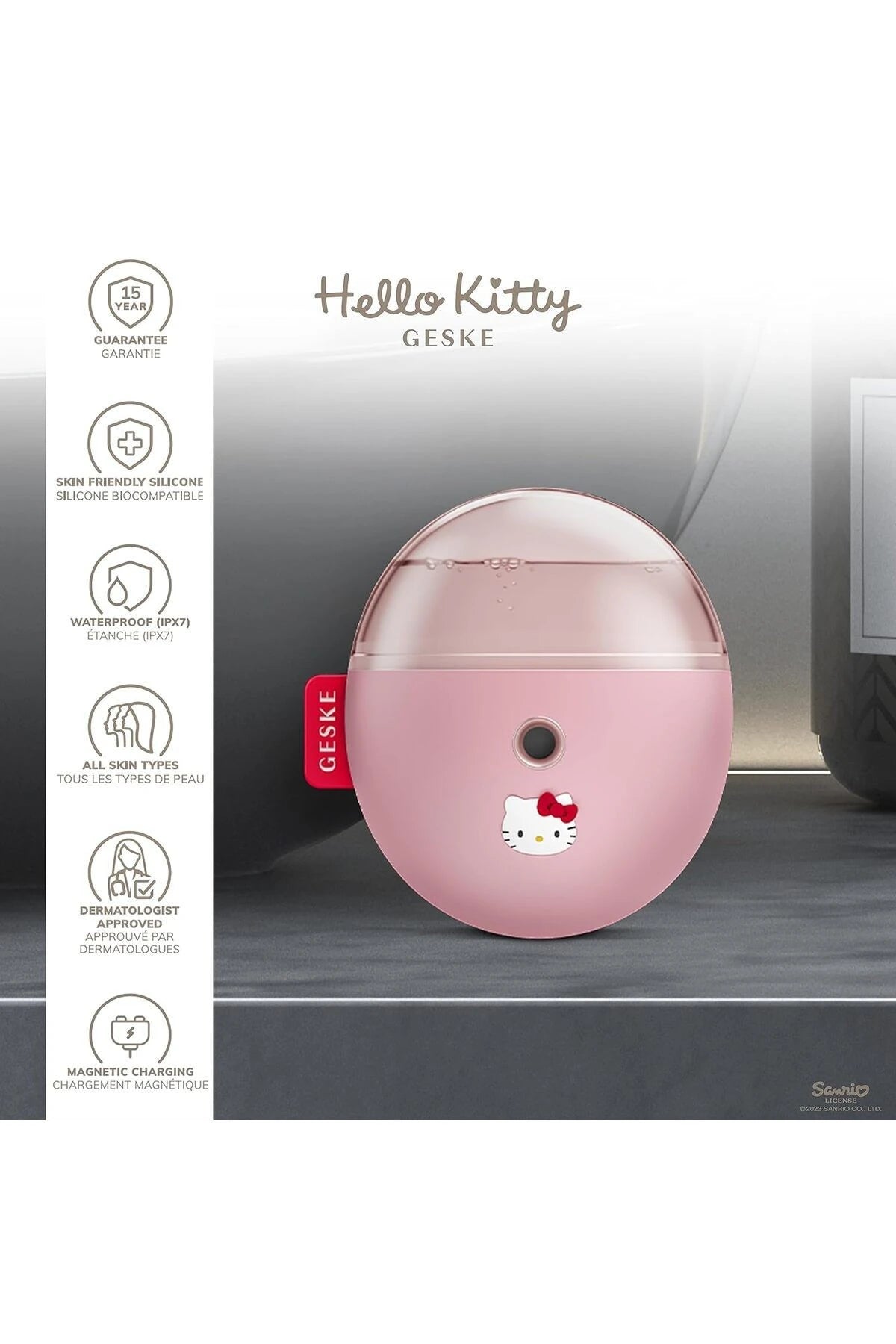 Geske-Hello Kitty Buharlı Cilt Nemlendirici Ve Yenileyici Yüz Bakım Cihazı | Facial Hydration Refresher-Cilt Bakım Aletleri-5-Milagron.com