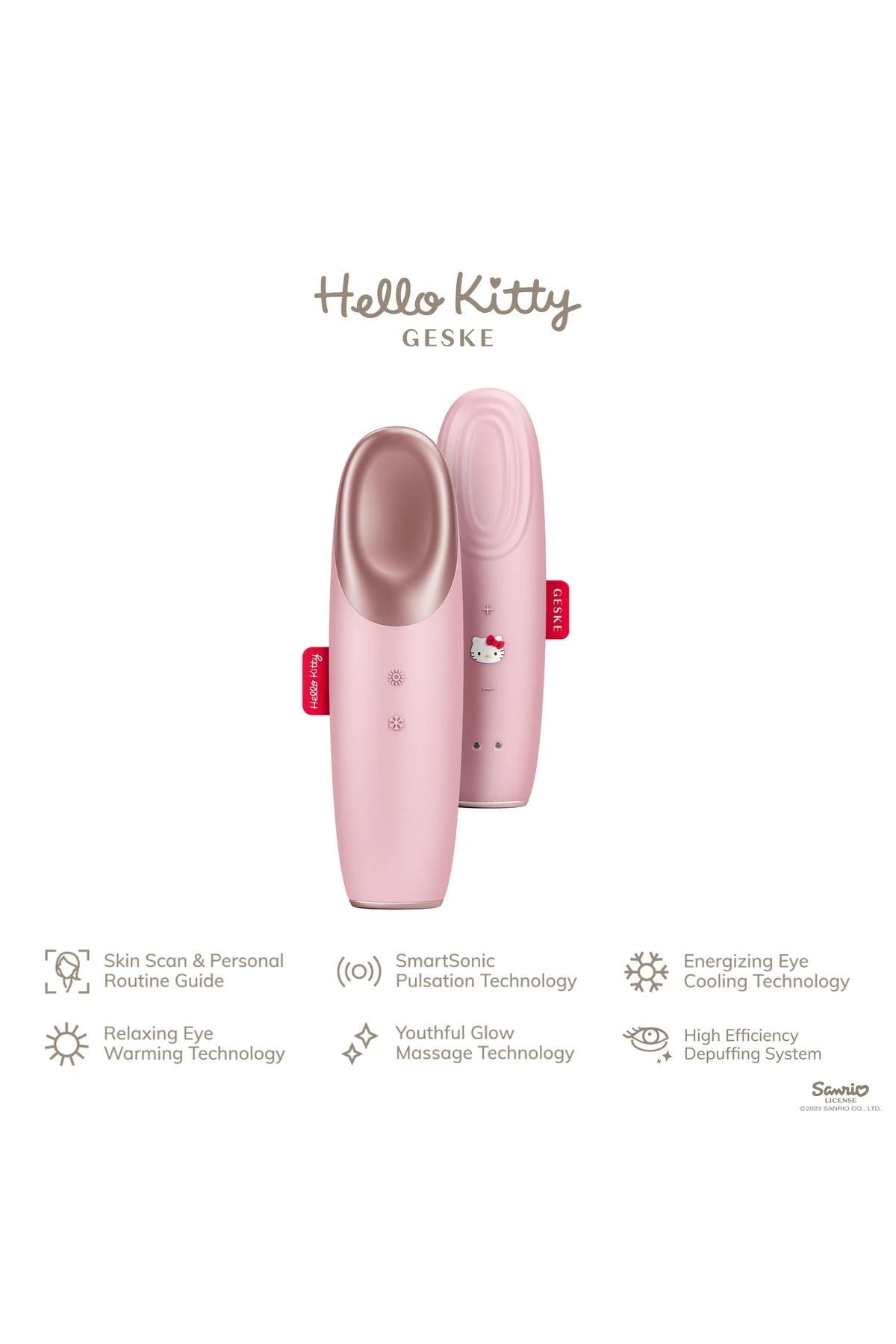 Geske-Hello Kitty Soğutma Ve Isıtma Sağlayan Akıllı Göz Çevresi Masaj Cihazı | Warm & Cool Eye Energizer-Cilt Bakım Aletleri-9-Milagron.com