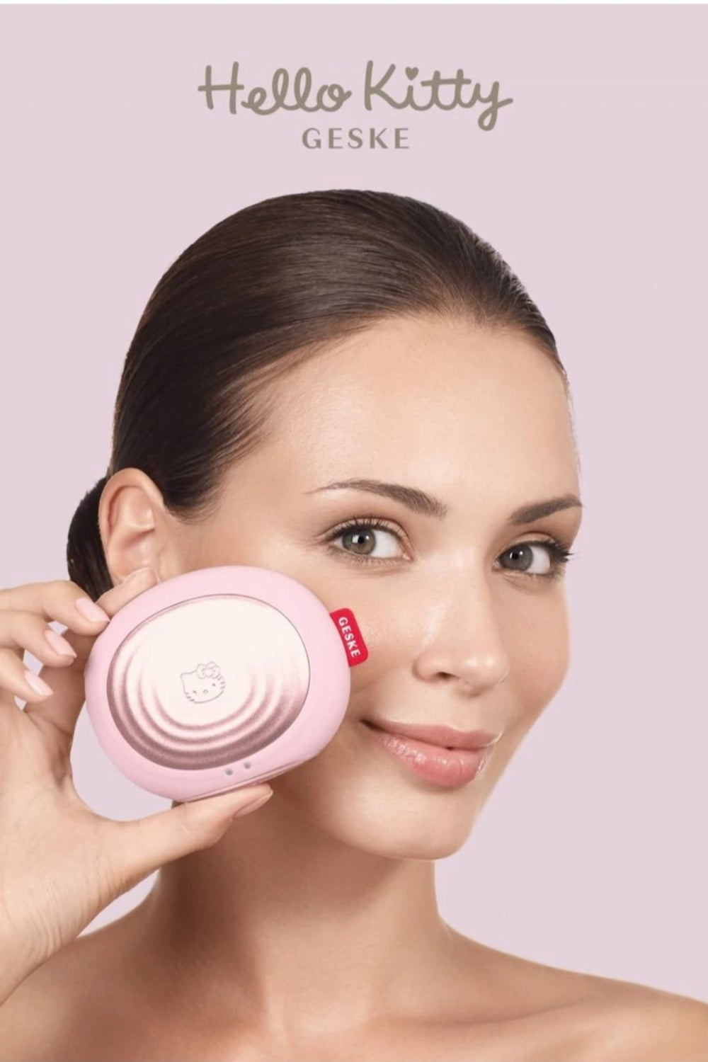 Geske-Hello Kitty Titreşimli Yüz Temizleme Ve Isılı Masaj Cihazı | Sonic Thermo Facial Brush-Cilt Bakım Aletleri-4-Milagron.com
