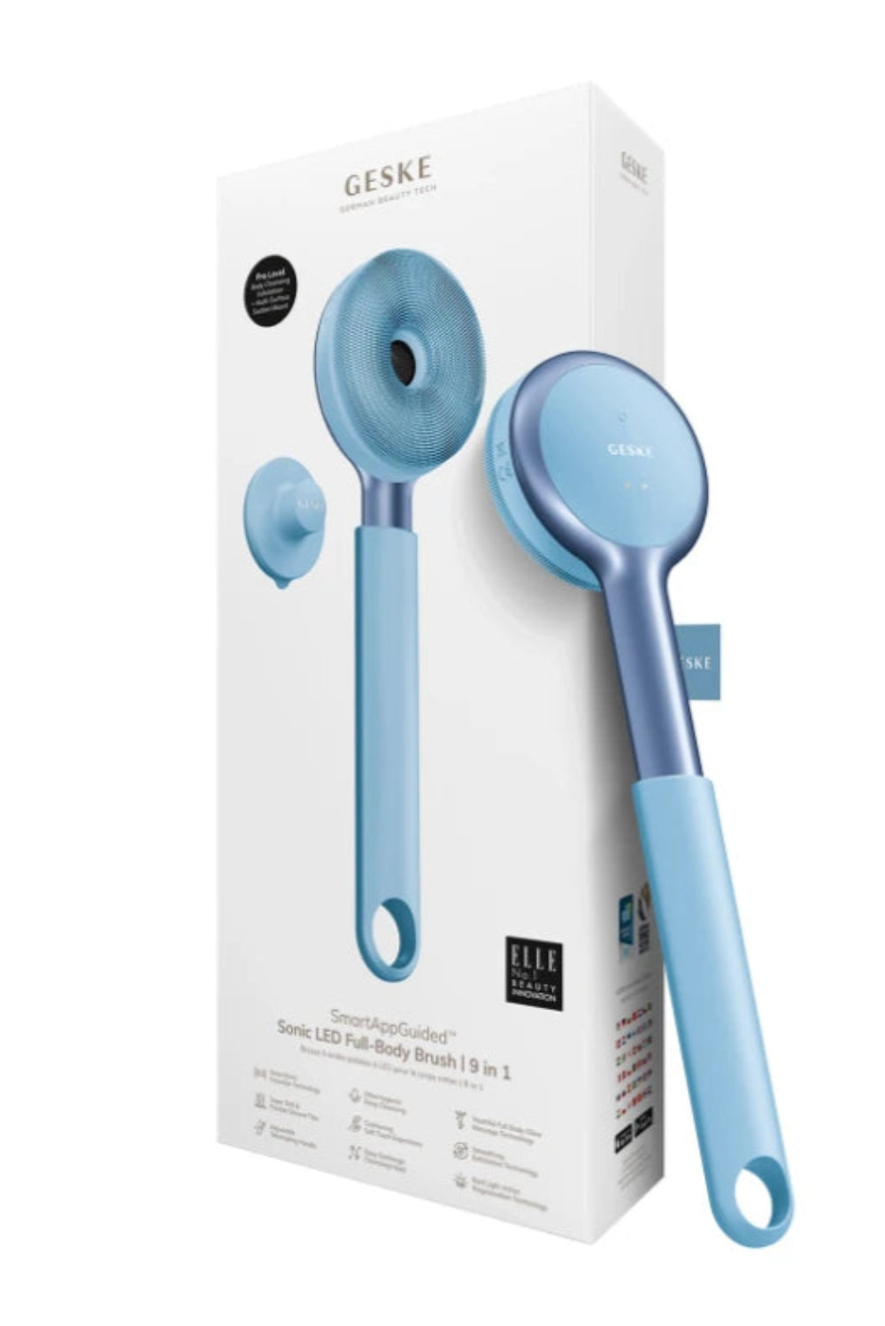 Geske-Led Terapili Vücut Temizleme Ve Cilt Bakım Cihazı | Sonic Led Full Body Brush & Intensive Exfoliator-Cilt Bakım Aletleri-5-Milagron.com