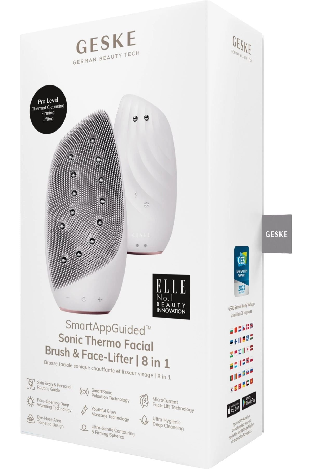 Geske-Mikro Akım Termal Yüz Temizleme Ve Cilt Sıkılaştırıcı Cihaz | Sonic Thermo Facial Brush Face Lifter-Cilt Bakım Aletleri-30-Milagron.com