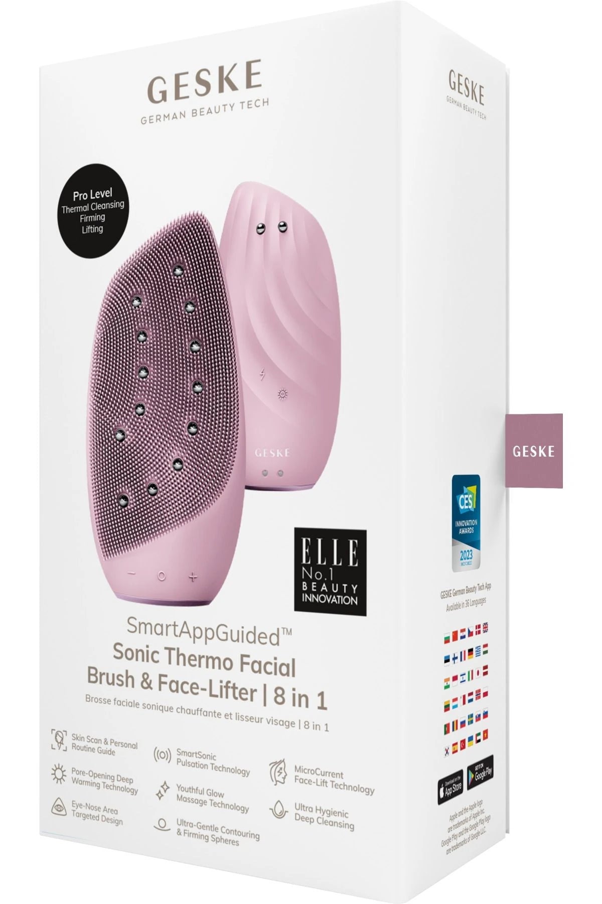 Geske-Mikro Akım Termal Yüz Temizleme Ve Cilt Sıkılaştırıcı Cihaz | Sonic Thermo Facial Brush Face Lifter-Cilt Bakım Aletleri-6-Milagron.com