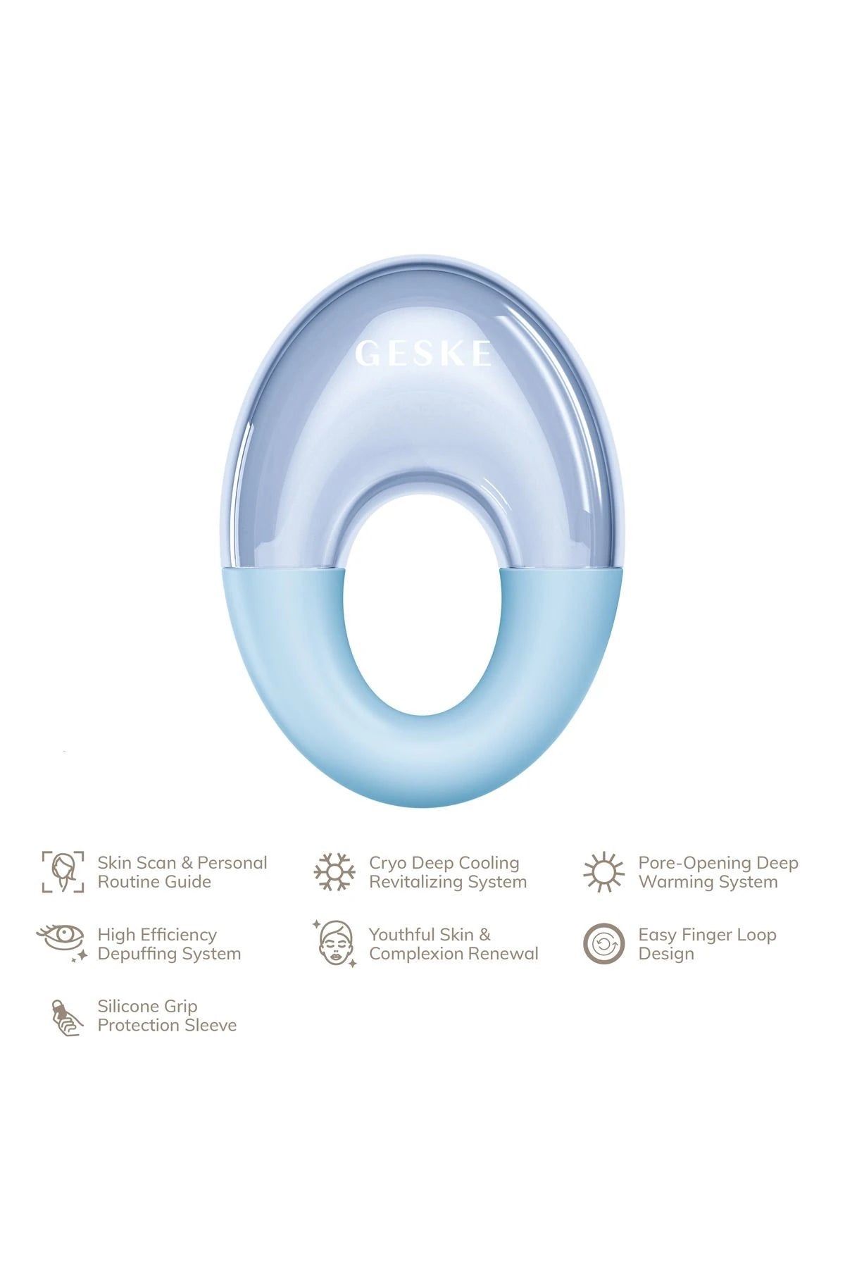 Geske-Sıcak Soğuk Göz Masaj Aleti | Cool & Warm Eye Massager-Cilt Bakım Aletleri-23-Milagron.com