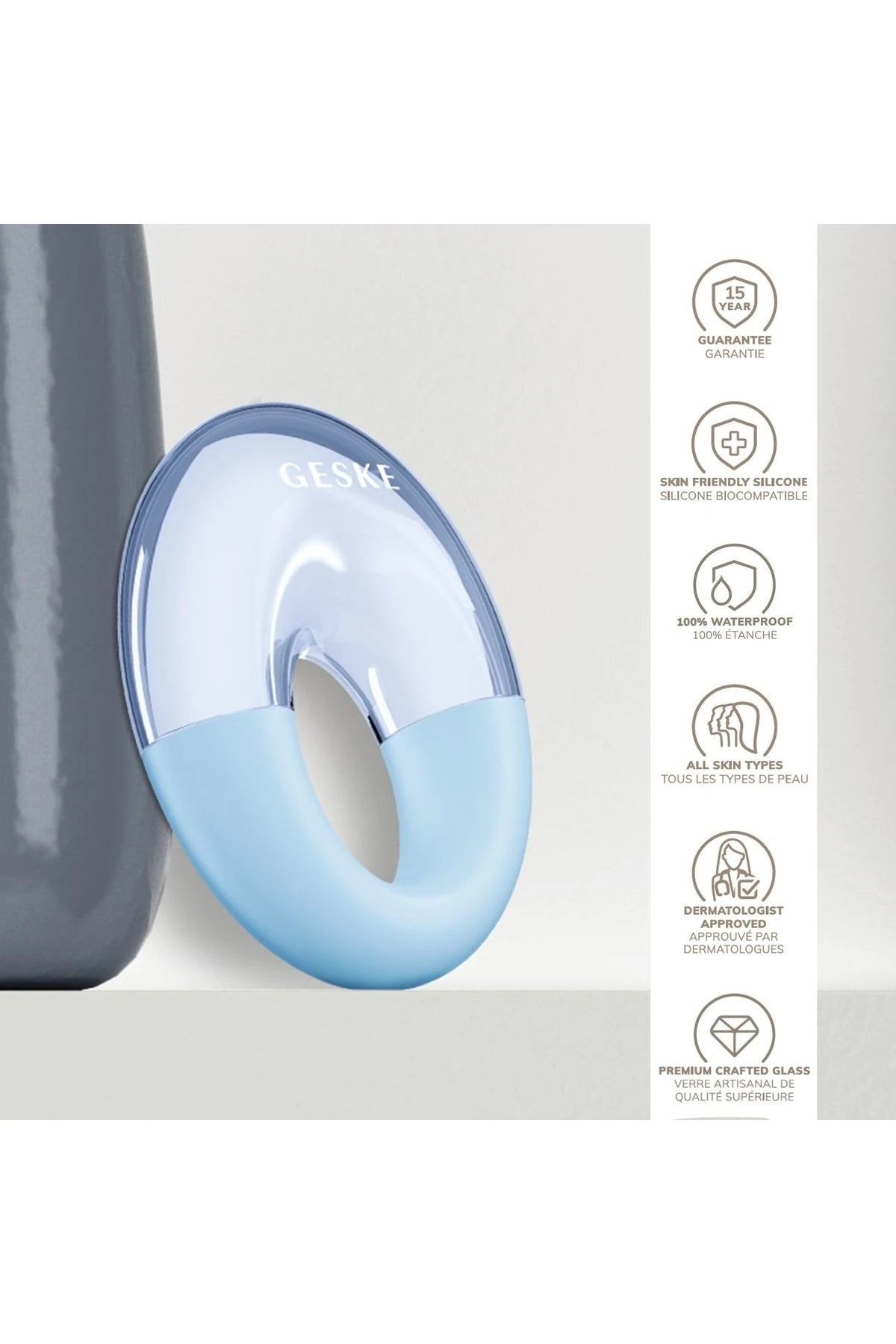 Geske-Sıcak Soğuk Göz Masaj Aleti | Cool & Warm Eye Massager-Cilt Bakım Aletleri-24-Milagron.com