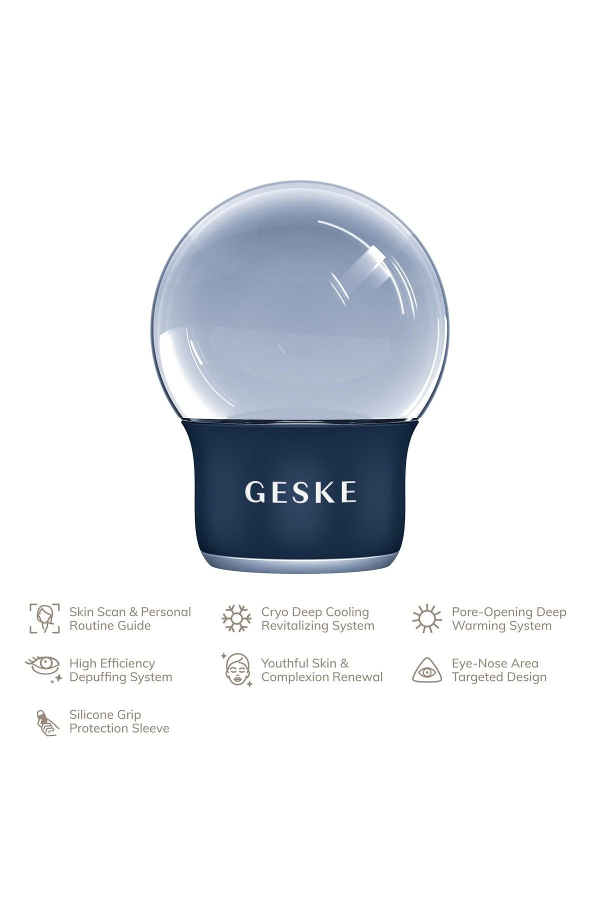 Geske-Sıcak Soğuk Yüz Ve Vücut Masaj Aleti /Cool & Warm Face And Body Massager-Cilt Bakım Aletleri-37-Milagron.com