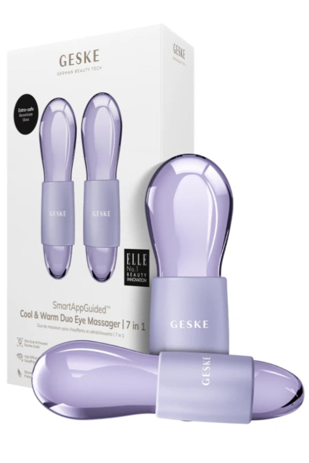 Geske-Sıcak Ve Soğuk Göz Ve Yüz Masaj Aleti | Cool & Warm Duo Eye Massager-Cilt Bakım Aletleri-5-Milagron.com