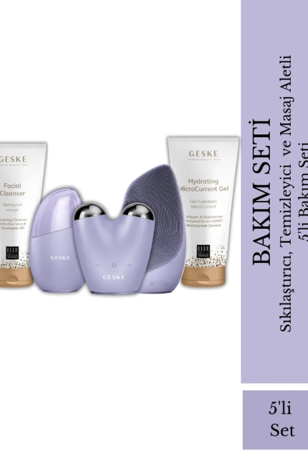 Geske-Sıkılaştırıcı , Temizleyici Ve Masaj Aletli 5'li Bakım Seti-Cilt Bakım Aletleri-11-Milagron.com