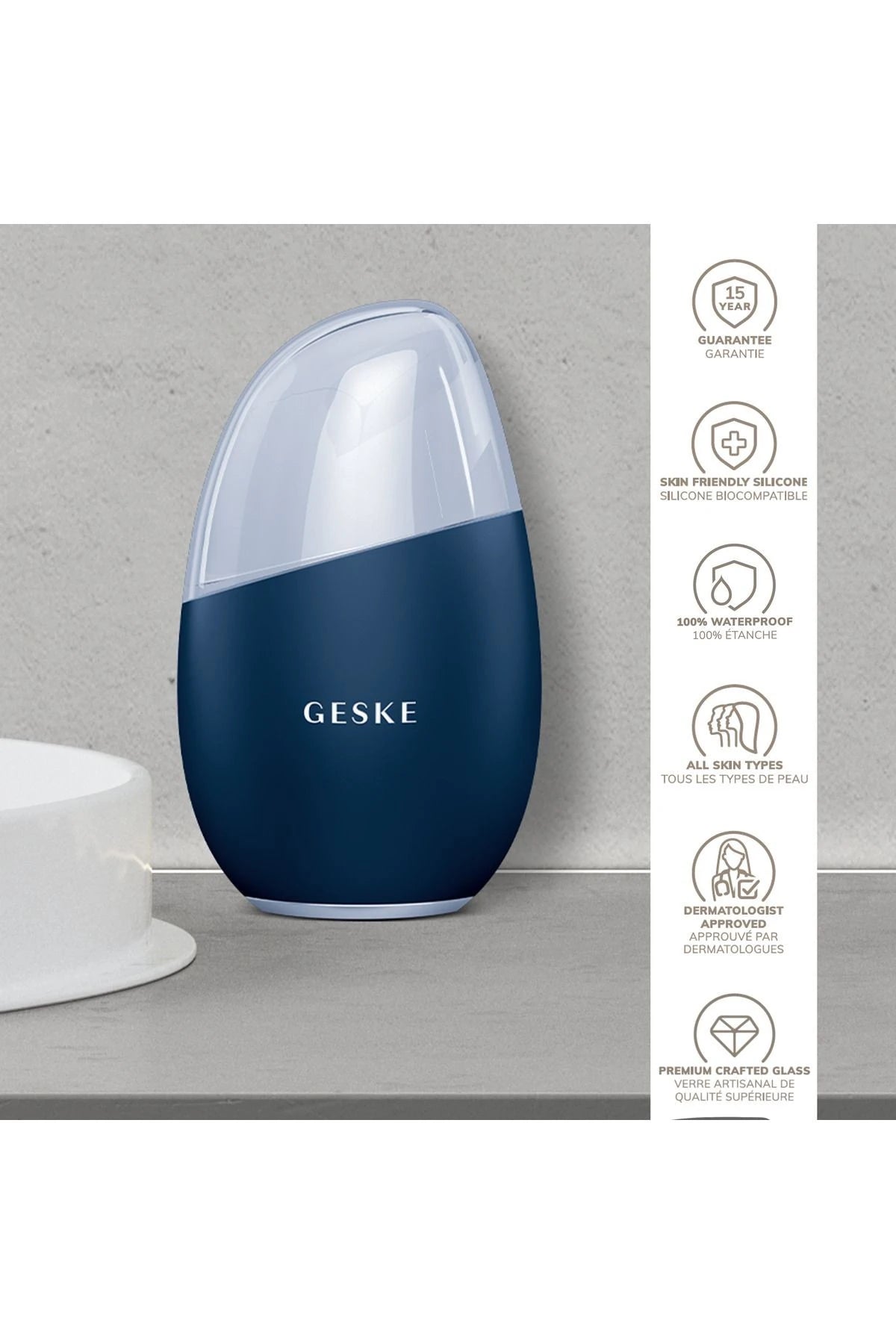 Geske-Soğutma&Isıtma Sağlayan Masaj Aleti | Cool & Warm Eye And Face Massager-Cilt Bakım Aletleri-38-Milagron.com