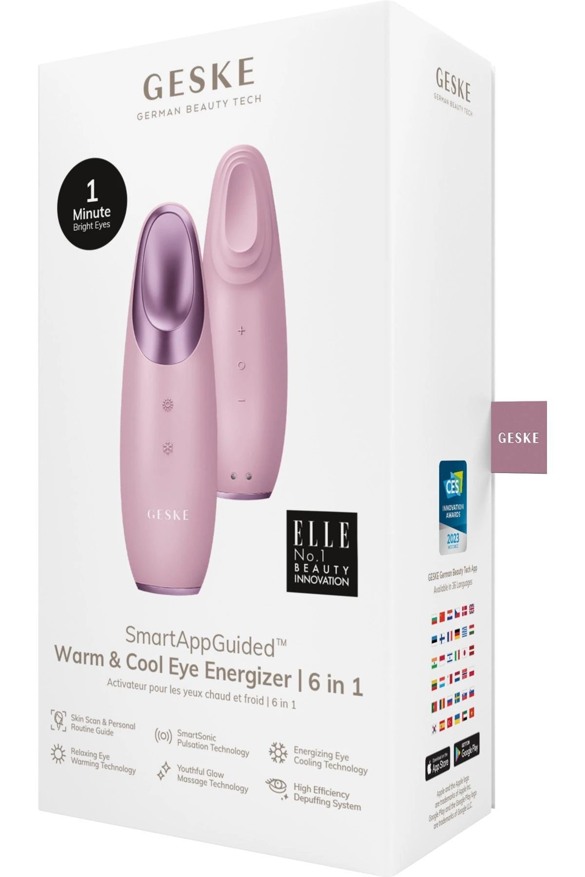 Geske-Titreşimli Soğutma Ve Isıtma Sağlayan Akıllı Göz Çevresi Masaj Cihazı | Warm & Cool Eye Energizer-Cilt Bakım Aletleri-25-Milagron.com