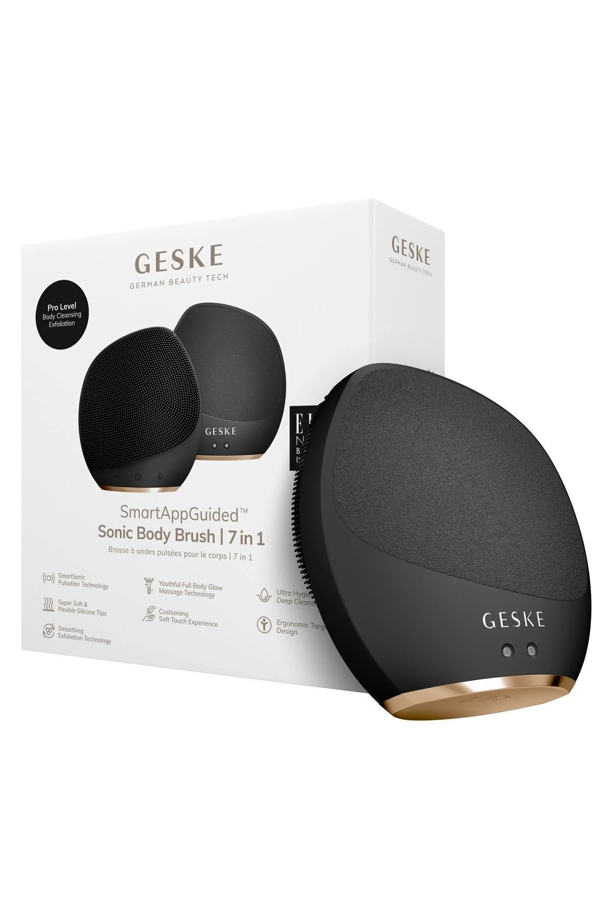 Geske-Titreşimli Vücut Fırçası Ve Yoğun Eksfoliyatör | Sonic Body Brush & Intensive Exfoliator-Cilt Bakım Aletleri-35-Milagron.com