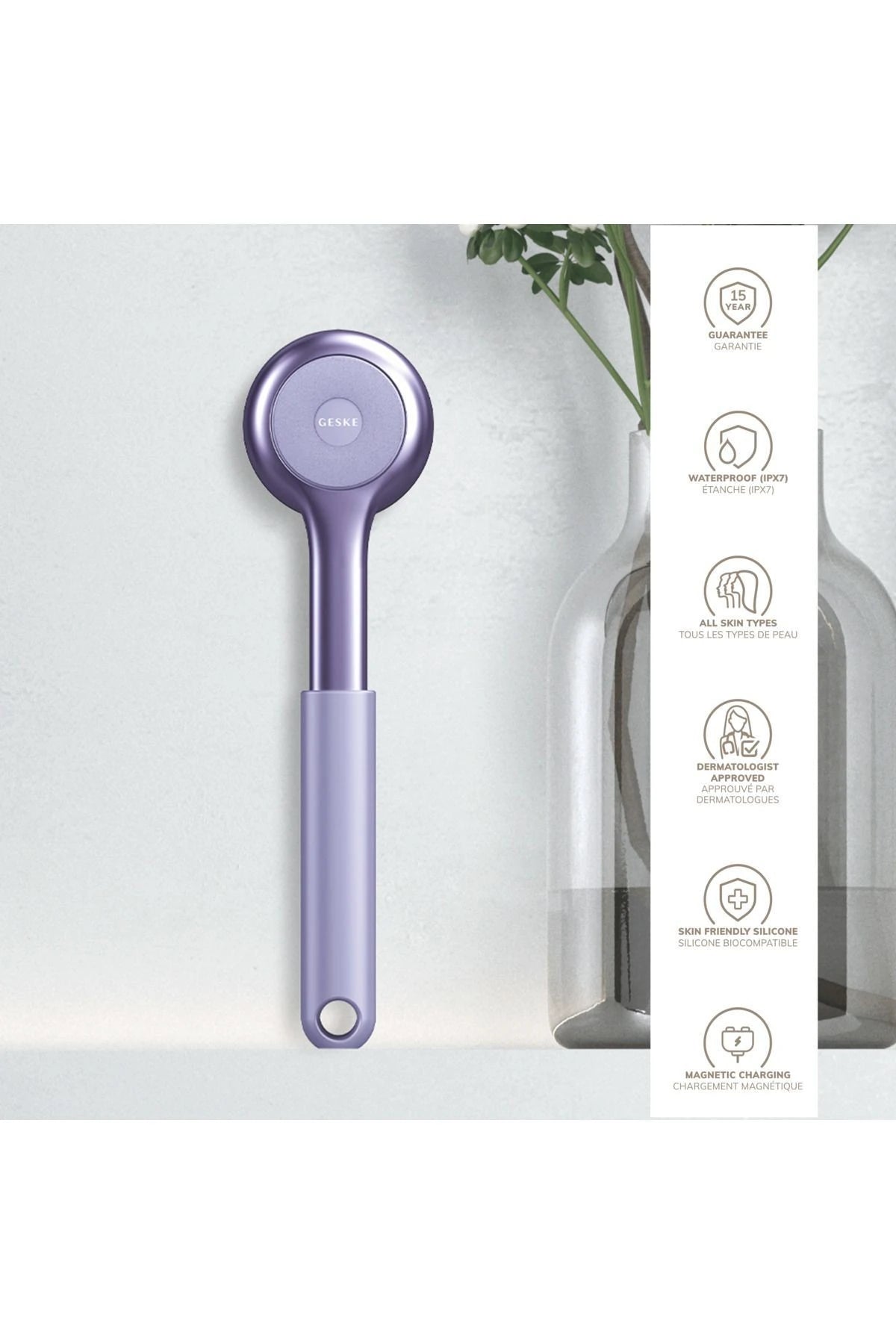 Geske-Vücut Temizleme Cihazı | Sonic Full Body Brush & Intensive Exfoliator-Cilt Bakım Aletleri-10-Milagron.com