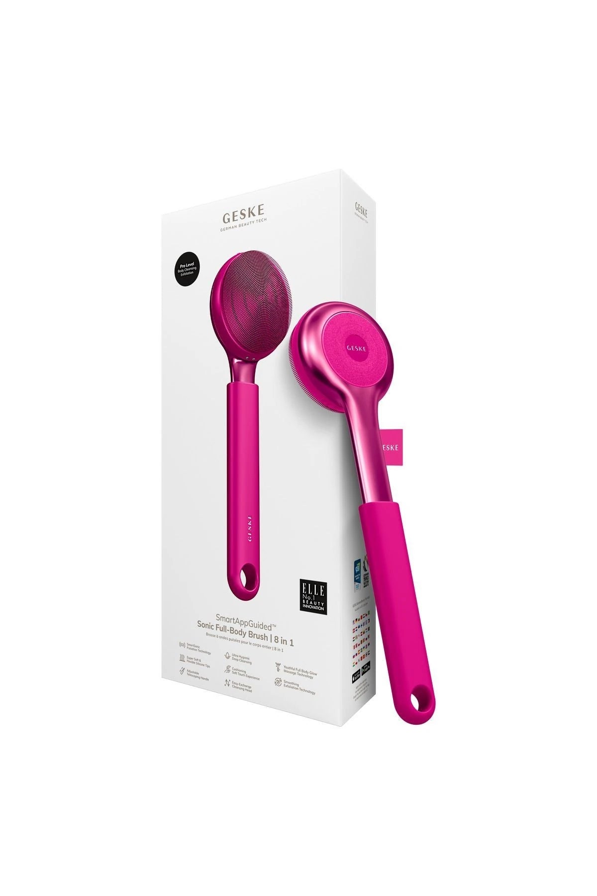 Geske-Vücut Temizleme Cihazı | Sonic Full Body Brush & Intensive Exfoliator-Cilt Bakım Aletleri-15-Milagron.com