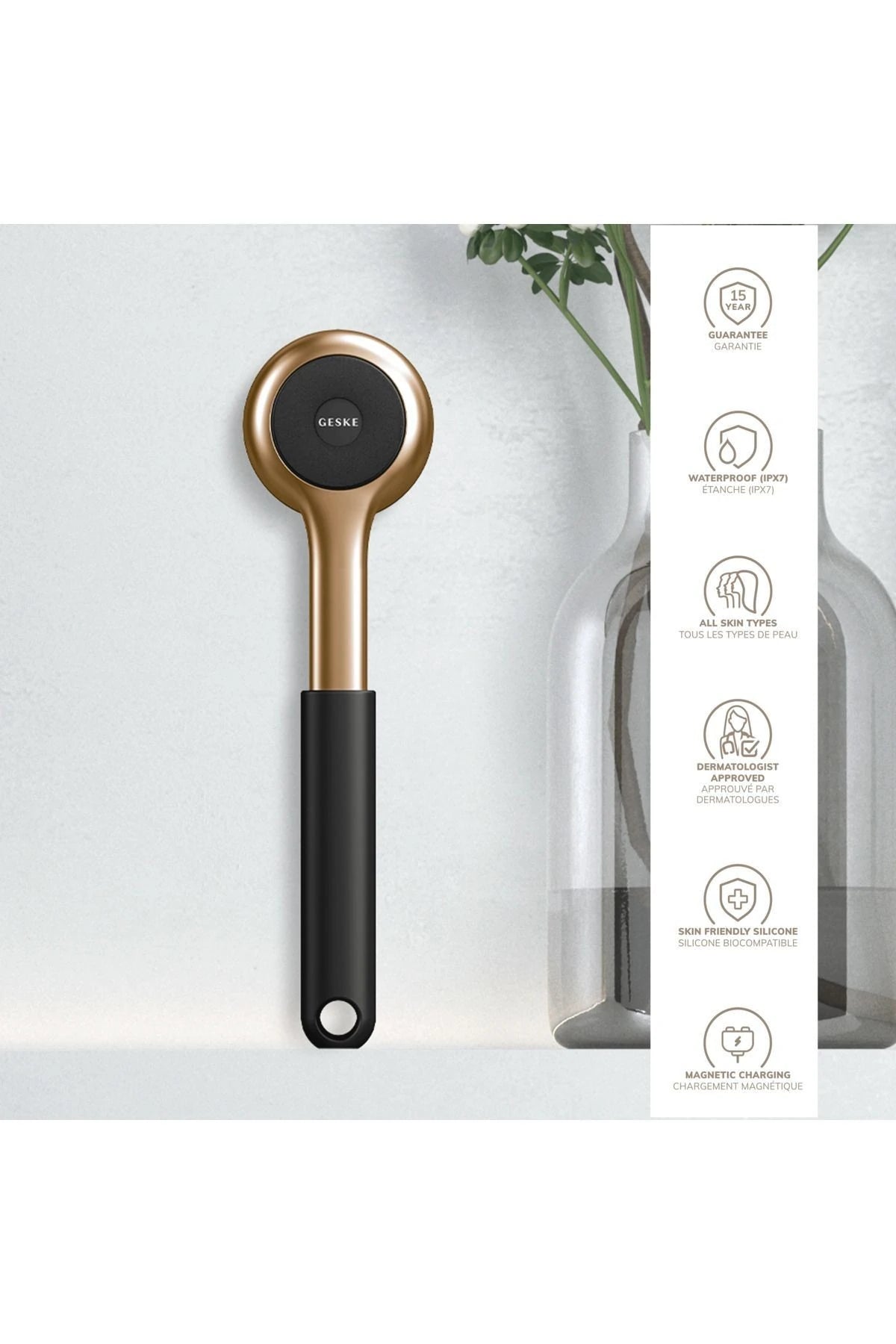 Geske-Vücut Temizleme Cihazı | Sonic Full Body Brush & Intensive Exfoliator-Cilt Bakım Aletleri-30-Milagron.com