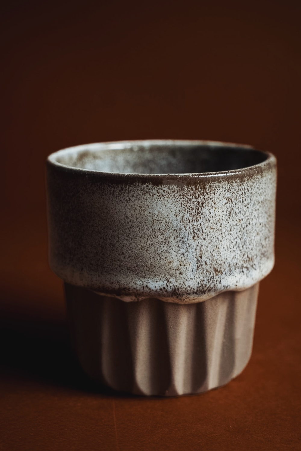 Orin Stoneware Bardak – Gri & Kahve & Beyaz - 0