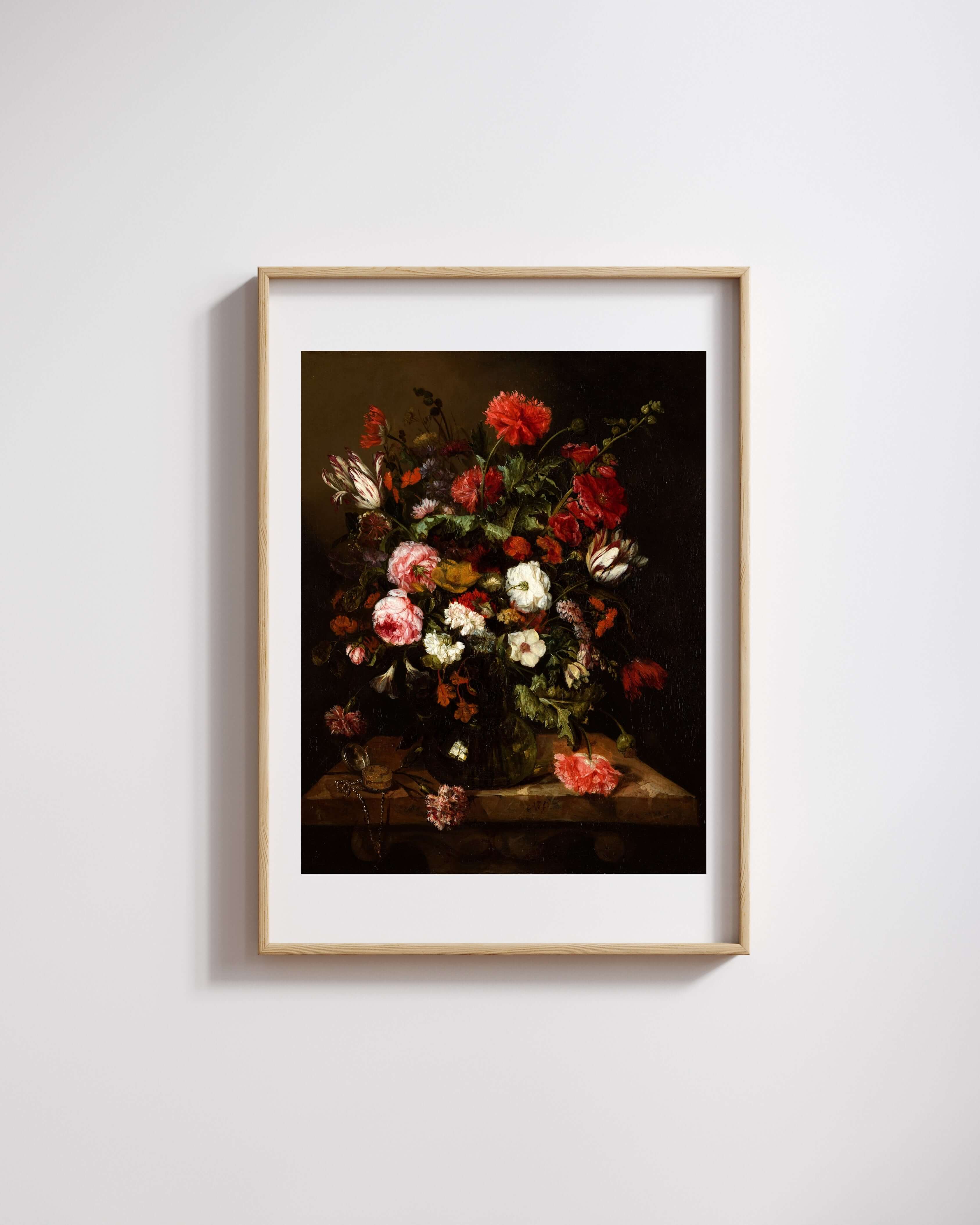Abraham Van Beijeren - Saatli Çiçek Natürmortu