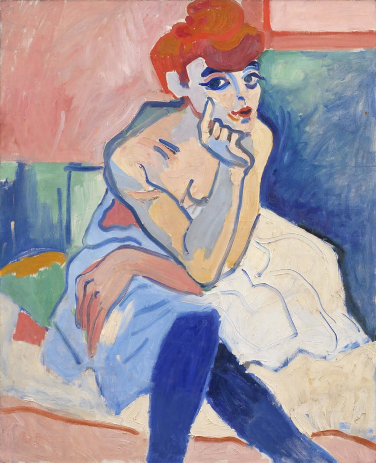 André Derain - Gömlekli Kadın