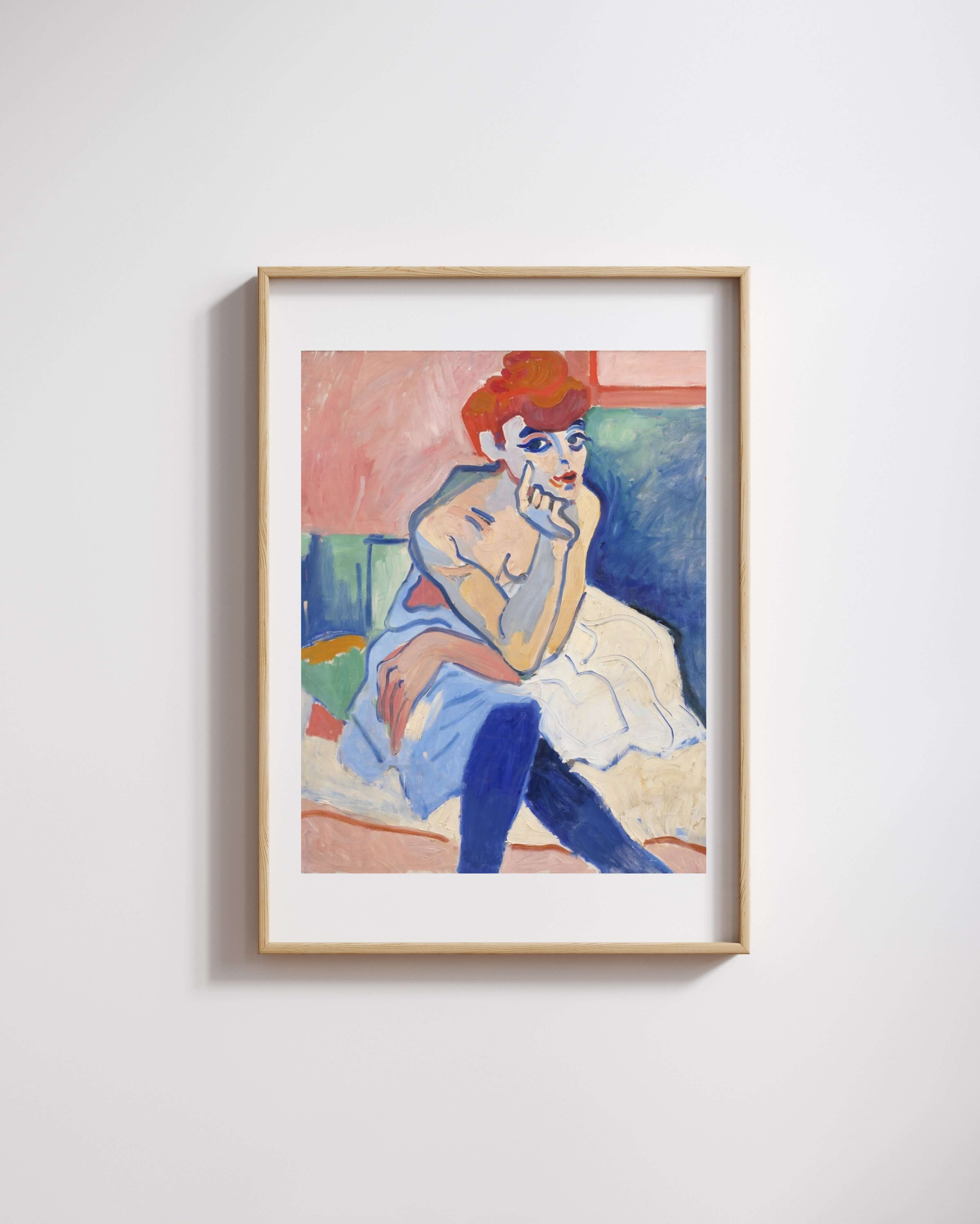 André Derain - Gömlekli Kadın