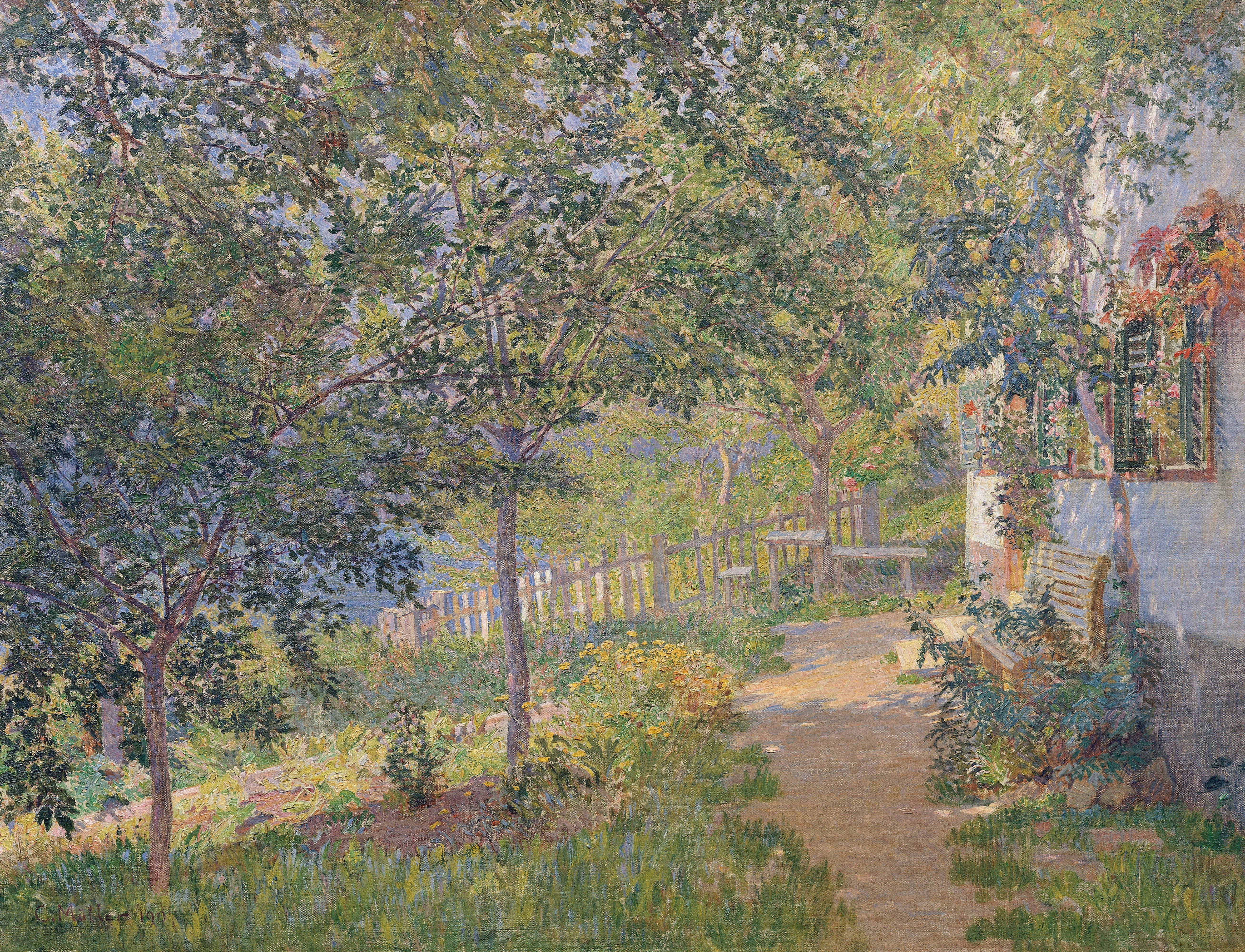 Carl Max Müller - Mattsee’Den Bir Motif