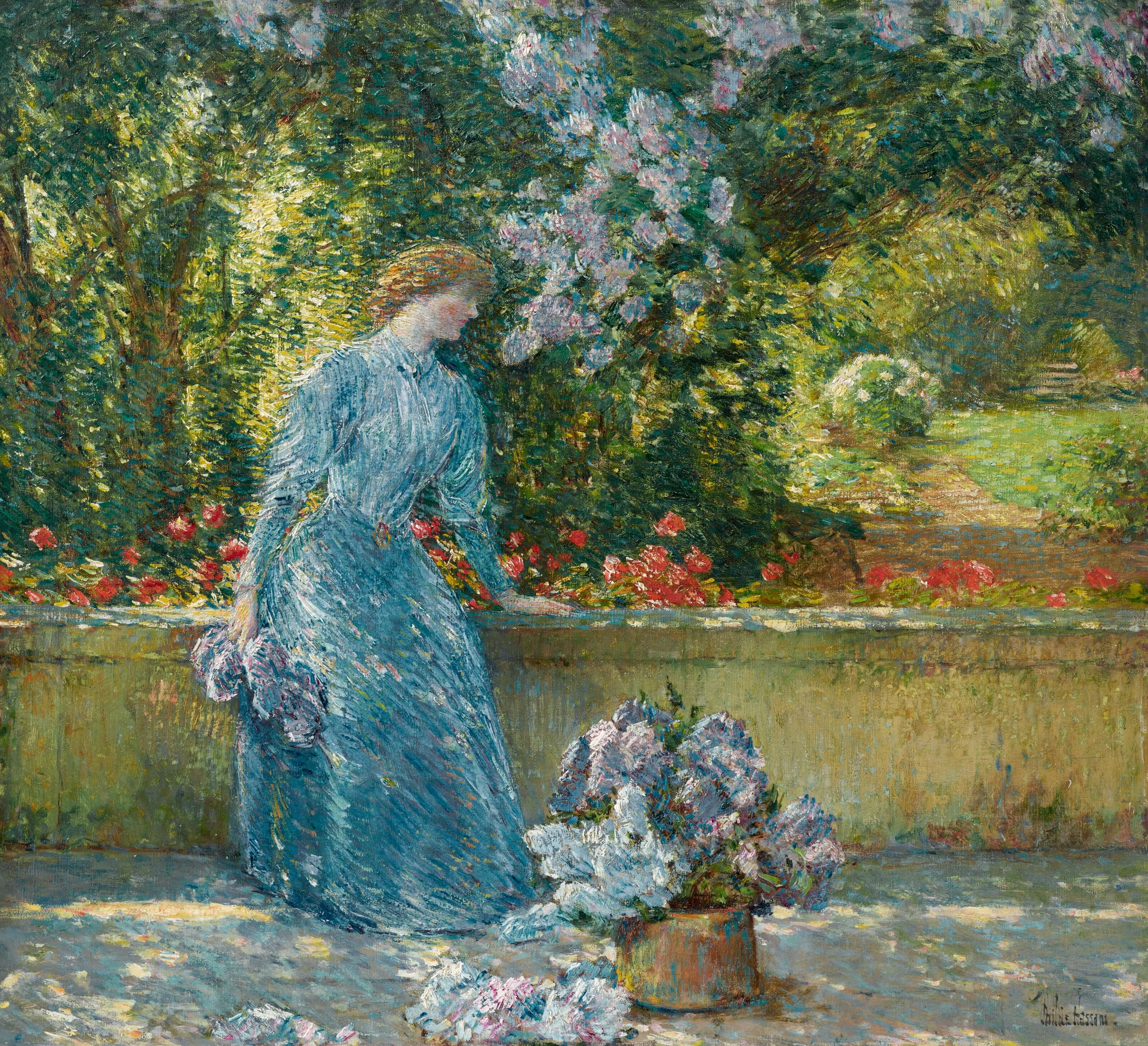 Childe Hassam - Parkta Kadın