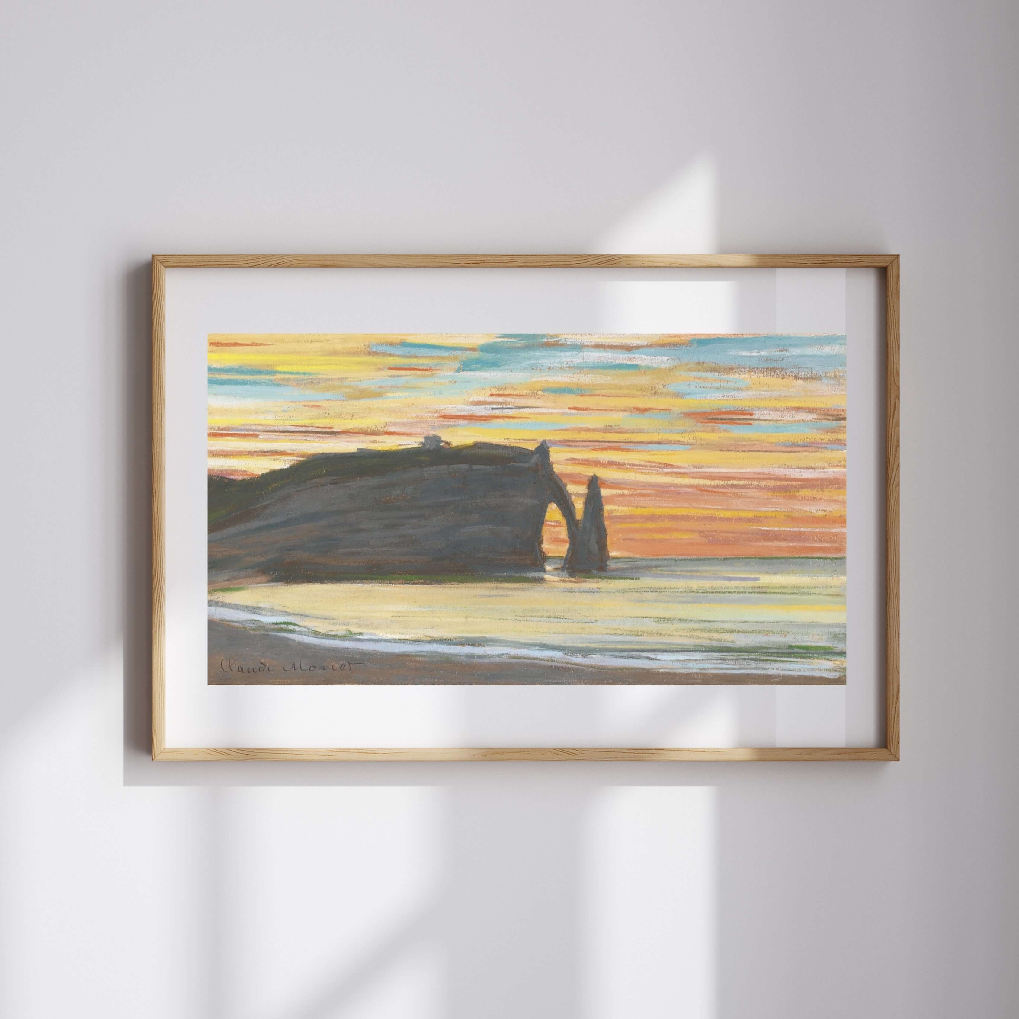 Claude Monet - Étretat, Aval Falezleri
