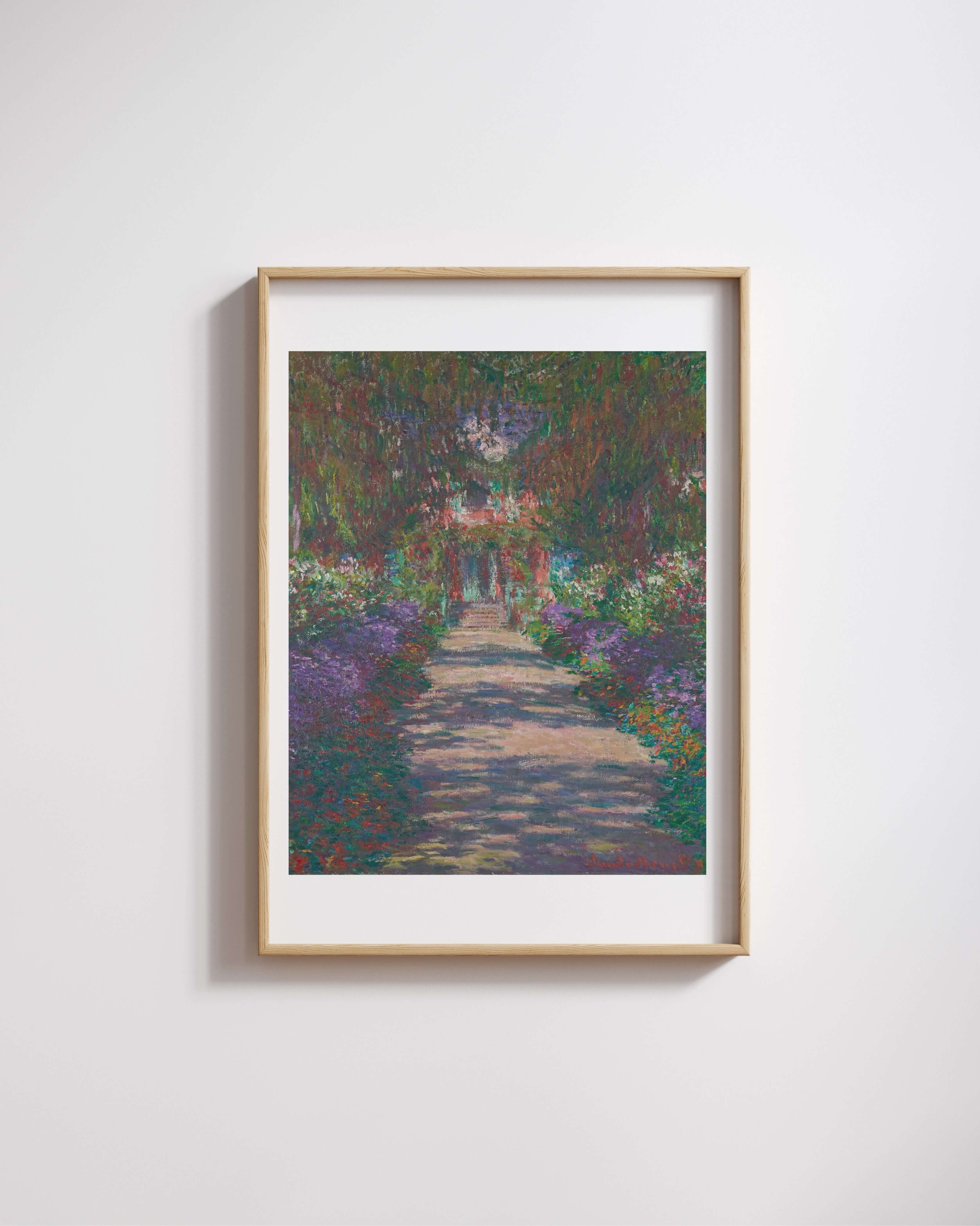 Claude Monet - Giverny’De Monet’Nin Bahçesinde Bir Yol