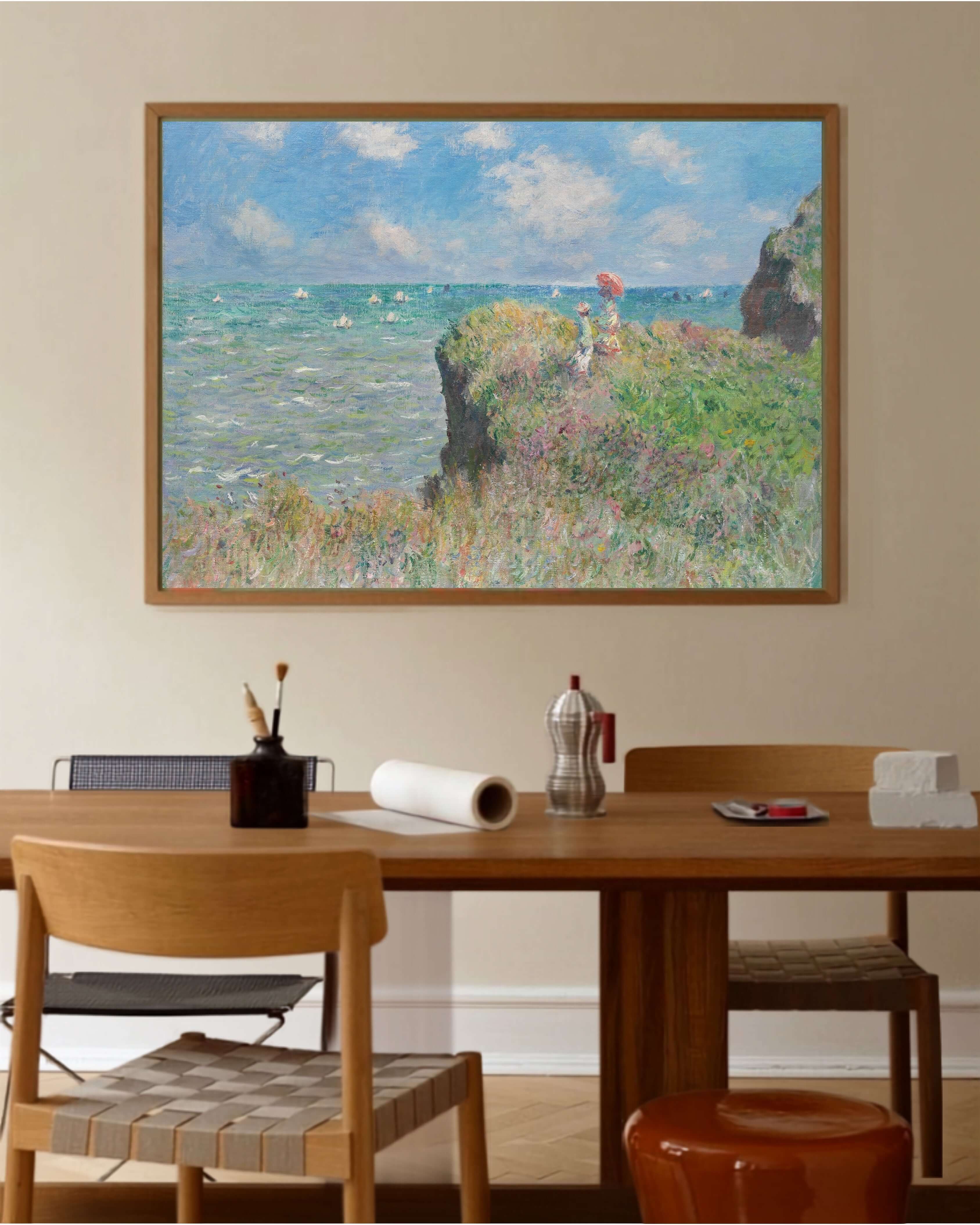 Claude Monet - Pourville’De Falez Yürüyüşü