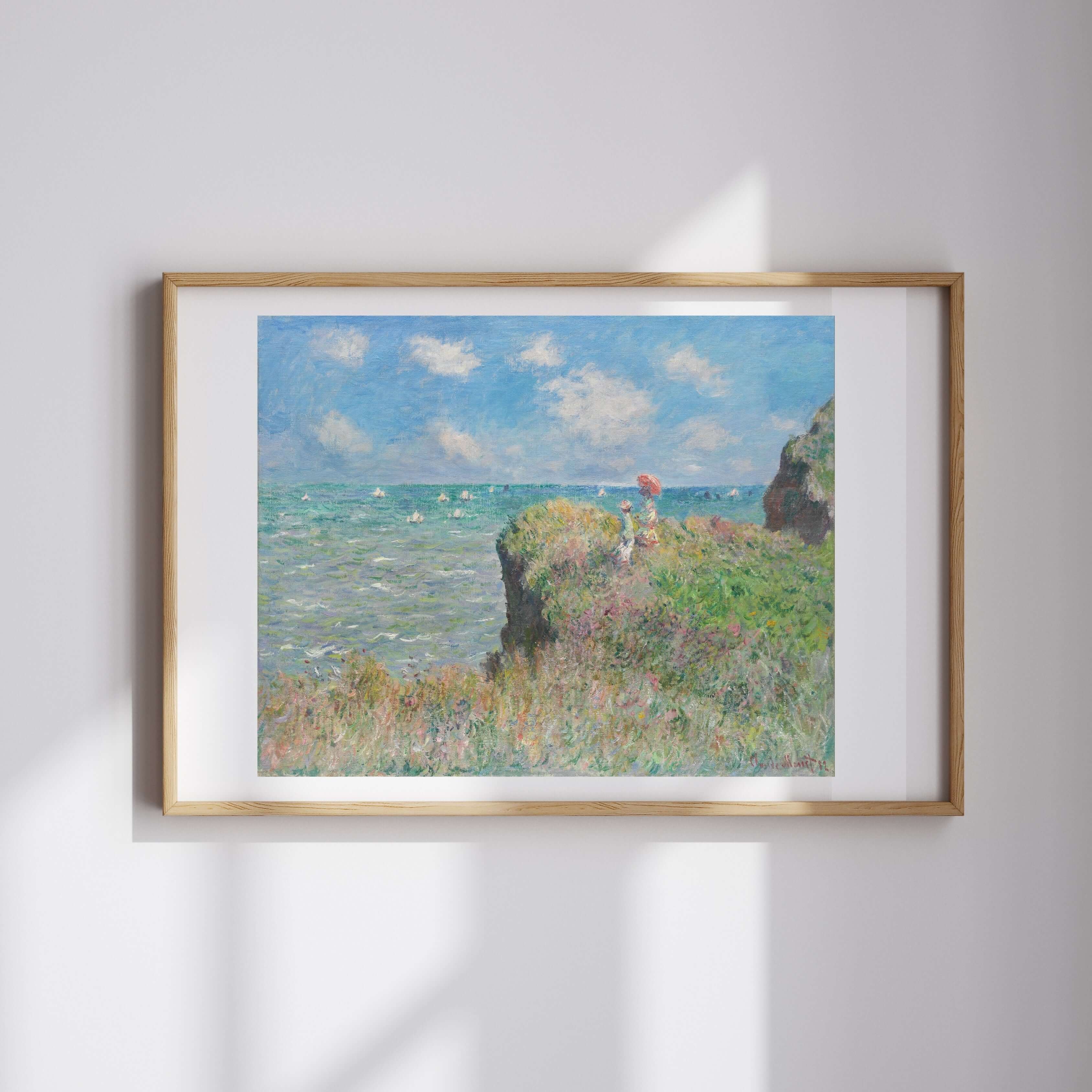 Claude Monet - Pourville’De Falez Yürüyüşü