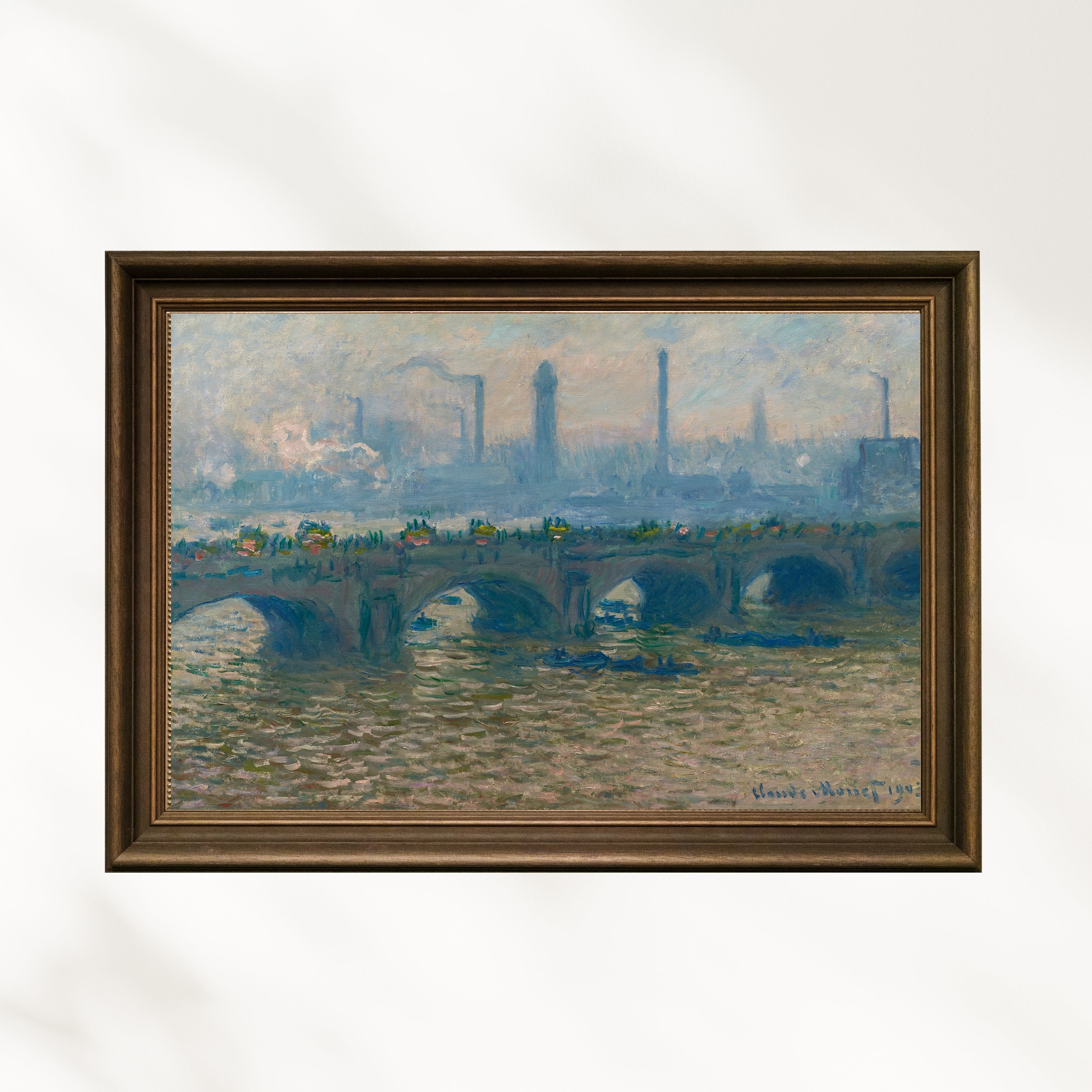 Claude Monet - Waterloo Bridge - Overcast