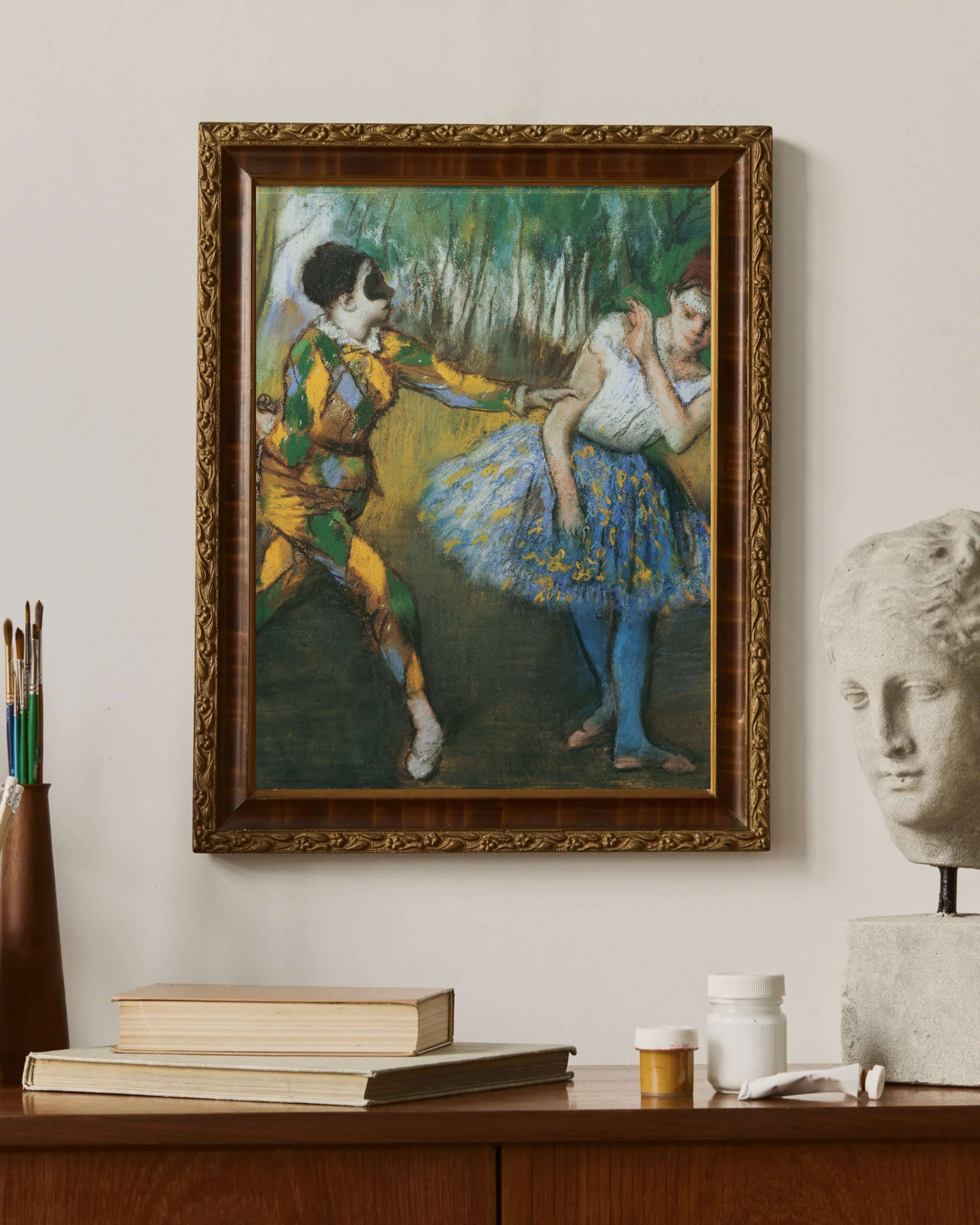 Edgar Degas - Harlekin Ve Colombine
