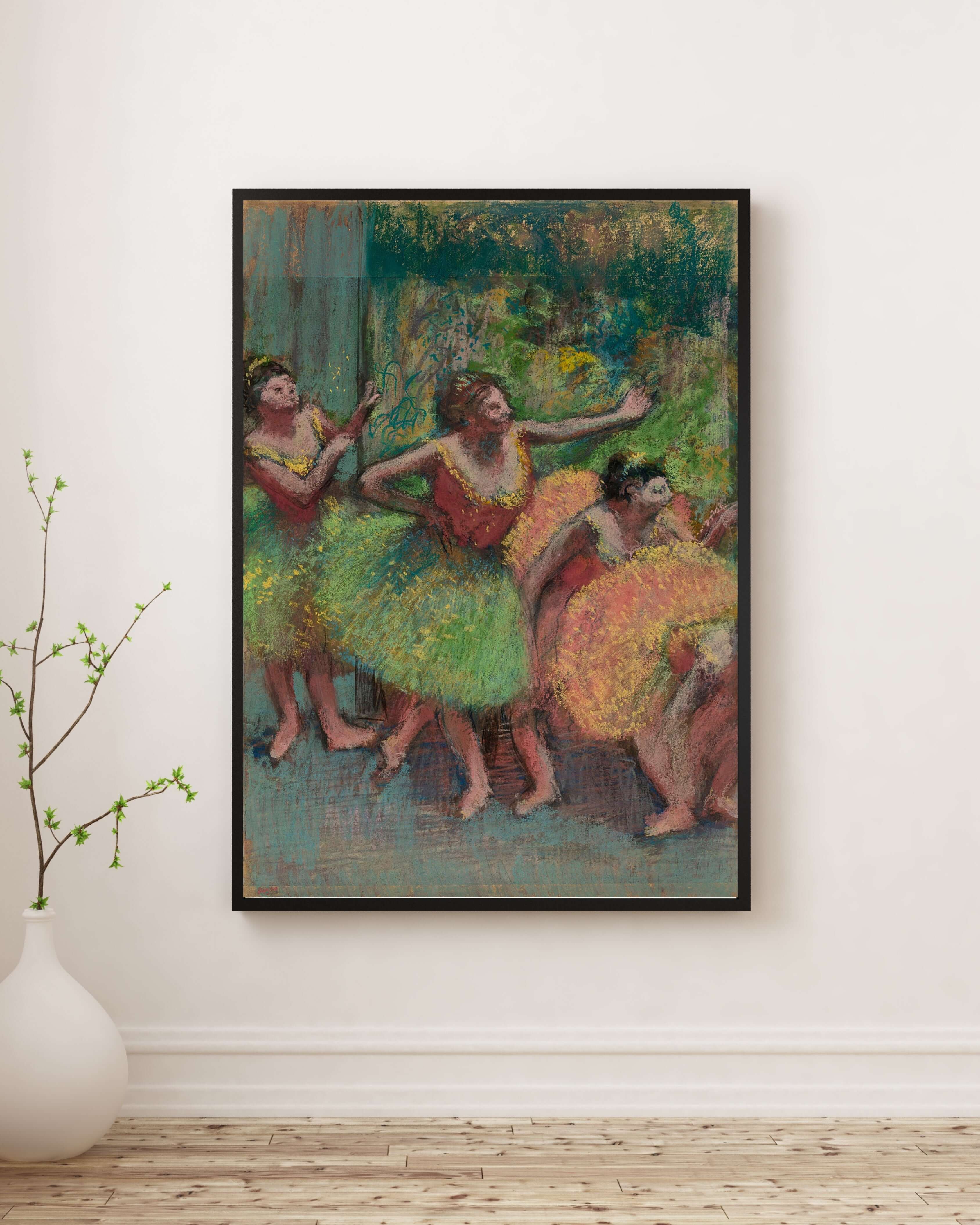 Edgar Degas - Yeşil Ve Sarı Dansçılar