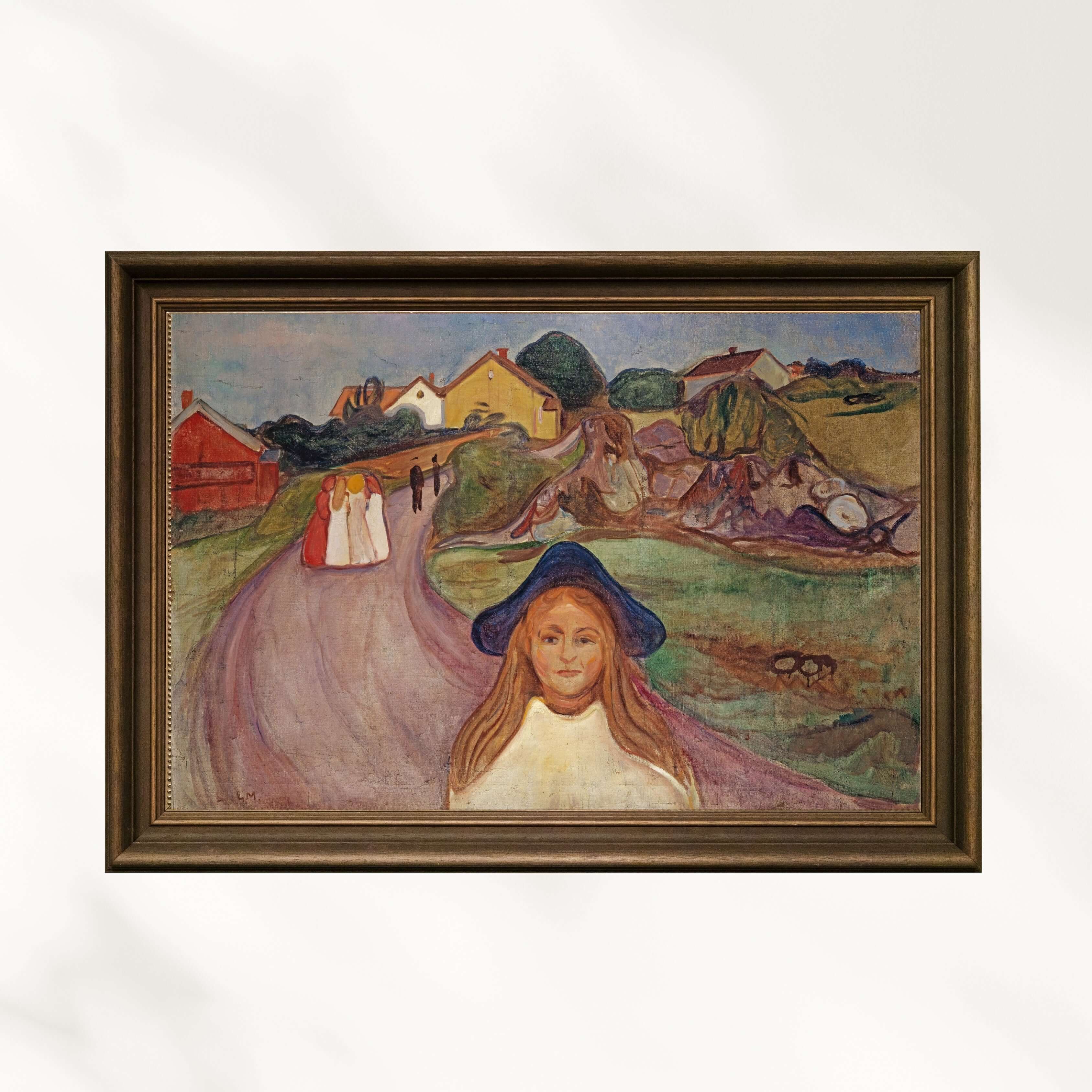 Edvard Munch - Åsgårdstrand'Da Sokak