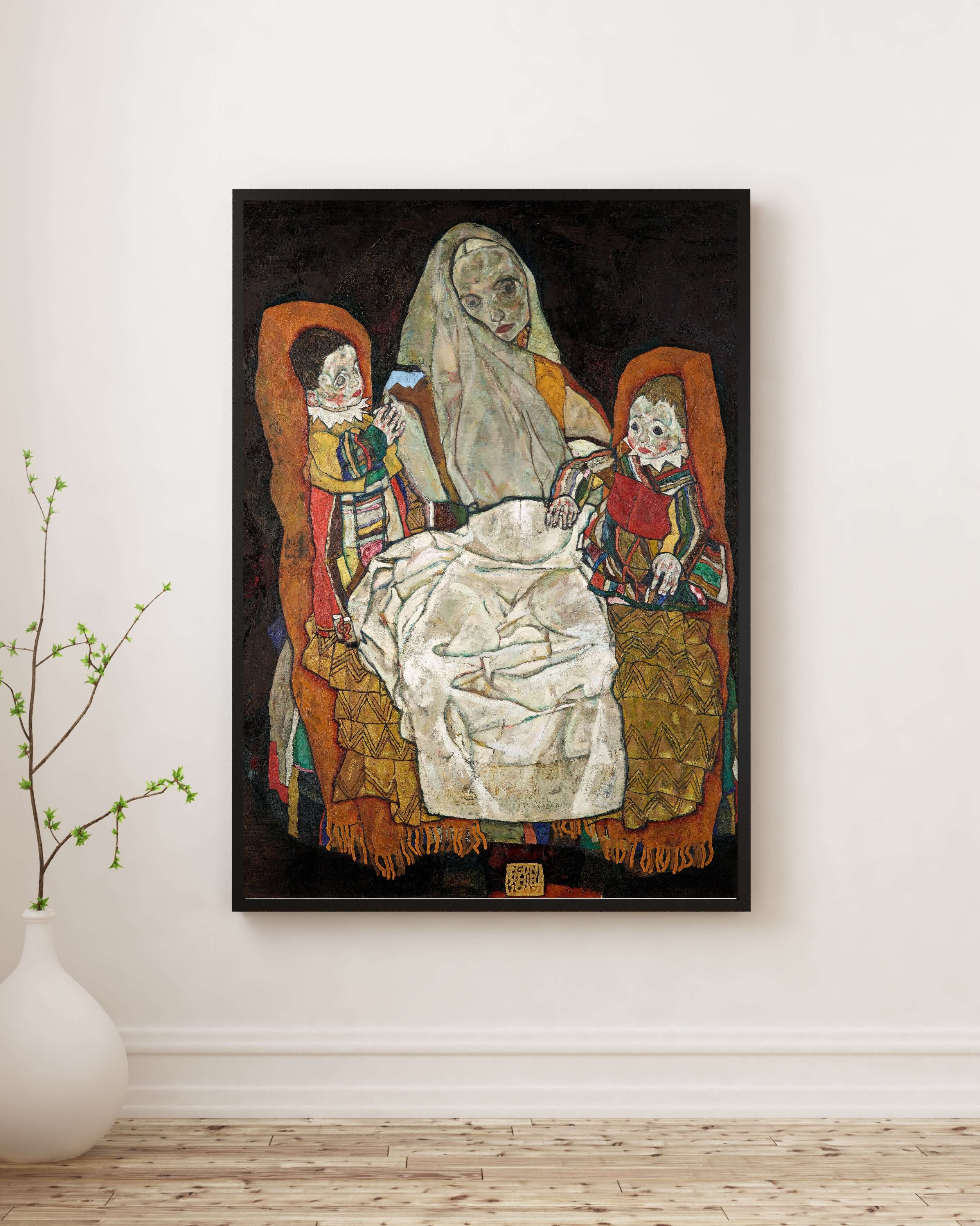 Egon Schiele - İKi Çocuklu Anne Iii