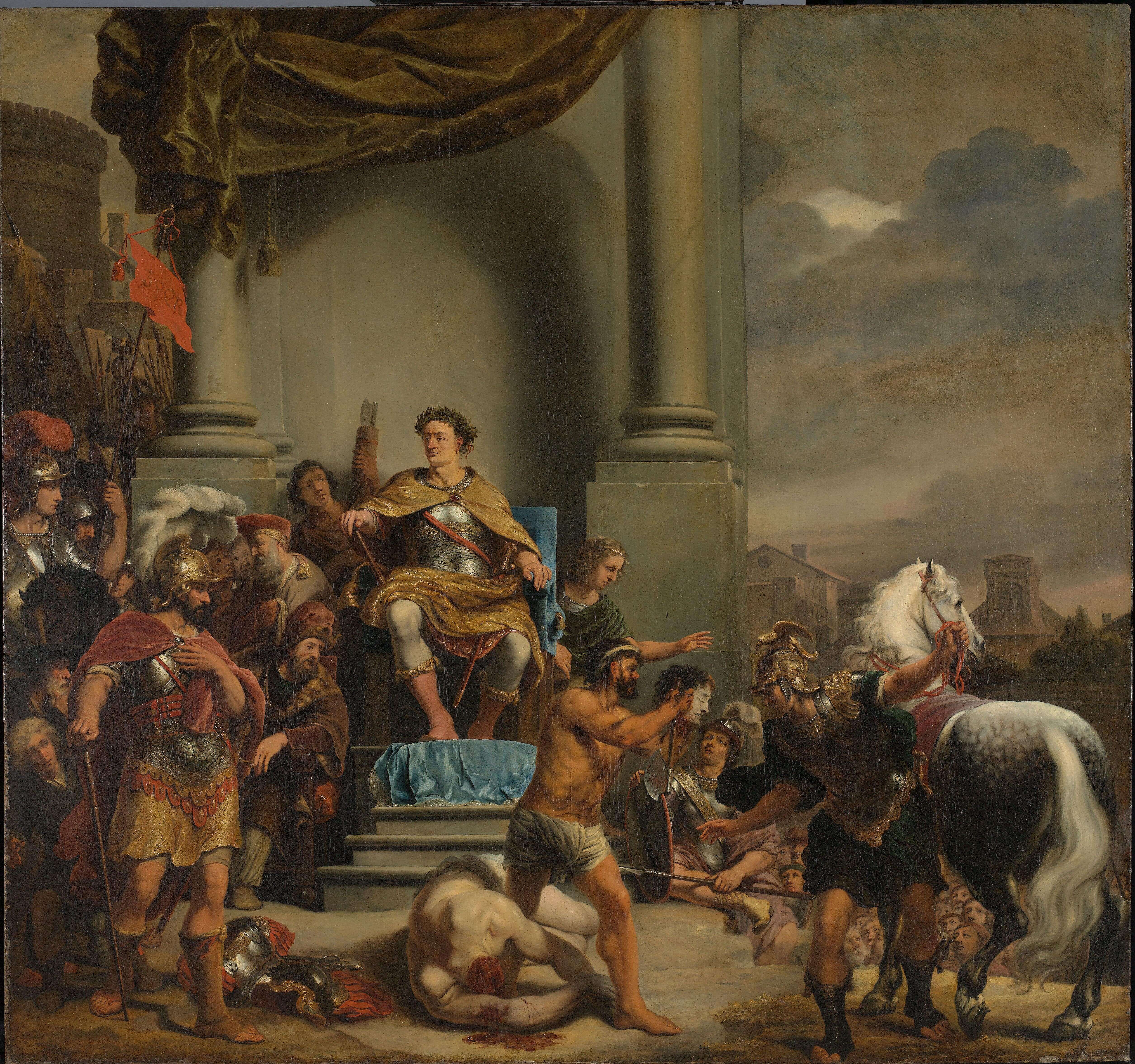 Ferdinand Bol - Konsül Titus Manlius Torquatus’Un Oğlunun Başını Kestirmesi