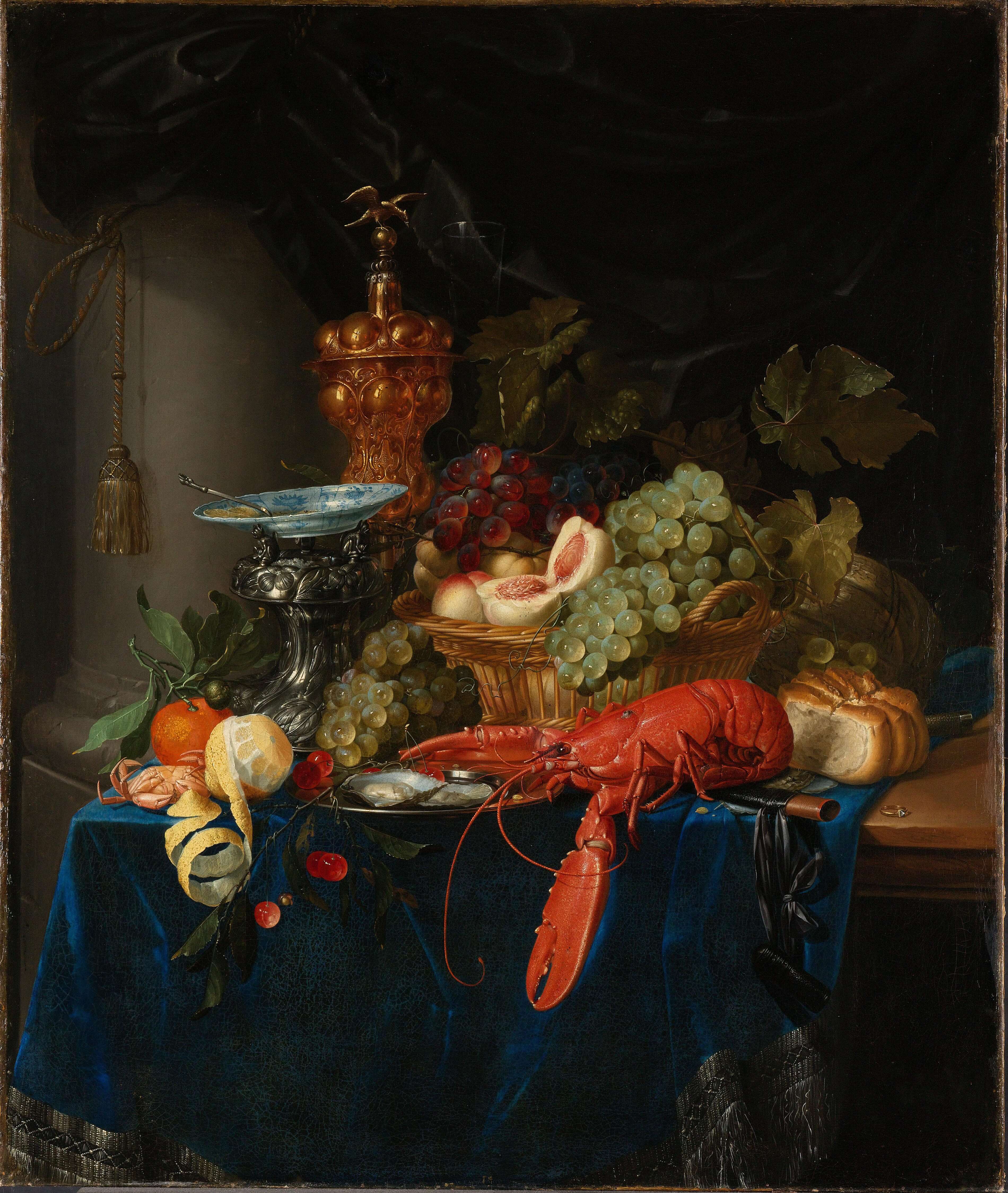 Floris Claesz. Van Dijck - Altın Kadehli Natürmort