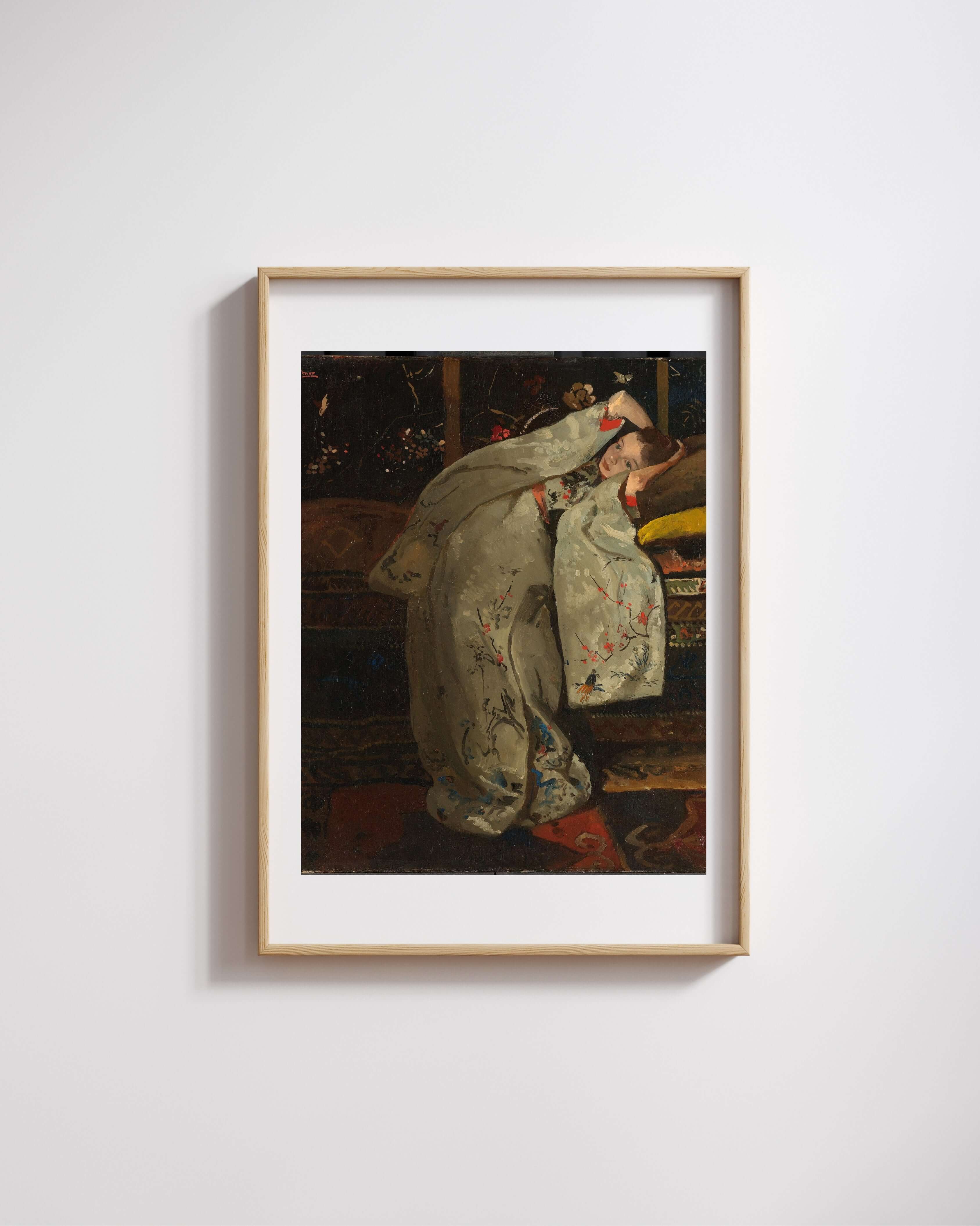 George Hendrik Breitner - Beyaz Kimono İÇindeki Kız
