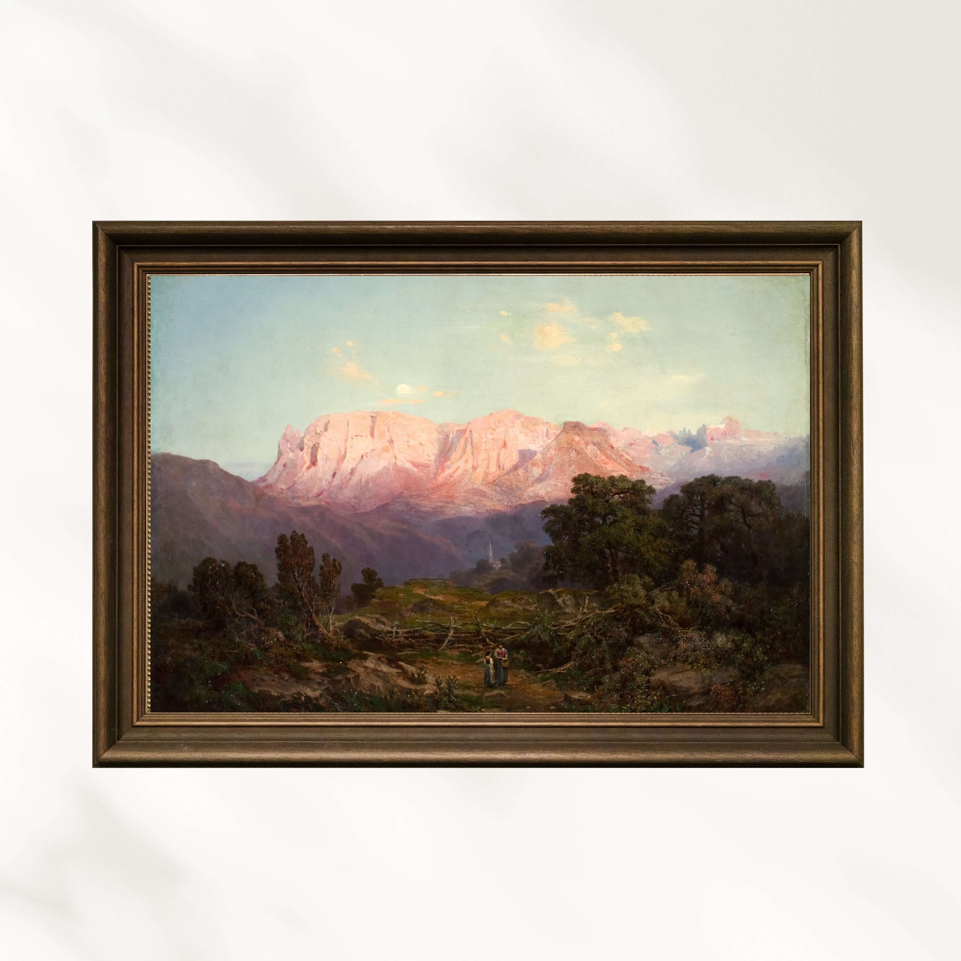 Gottfried Seelos - Rampeun’Dan Görülen Schlern Ve Rosengarten