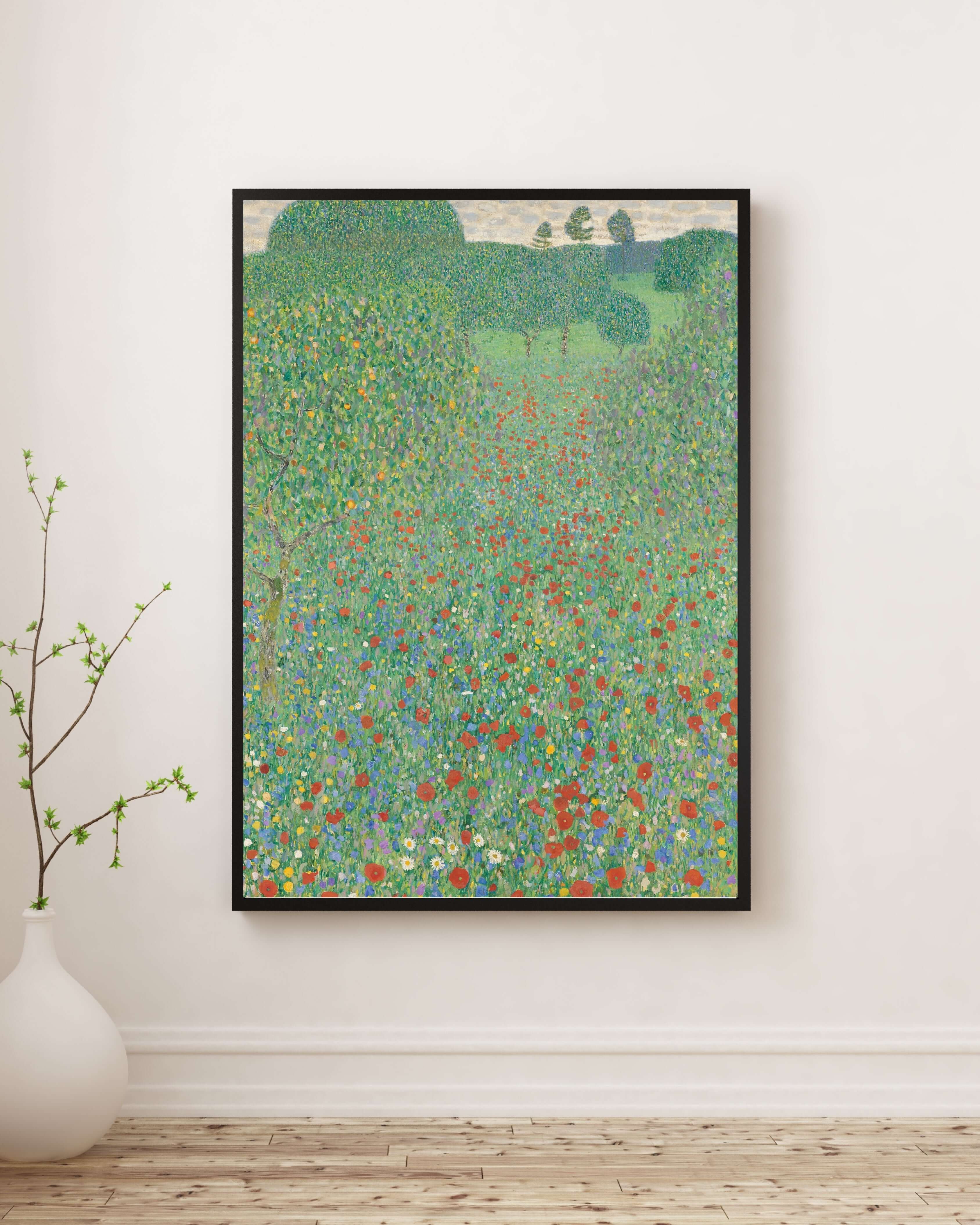 Gustav Klimt - Çiçek Açan Gelincikler