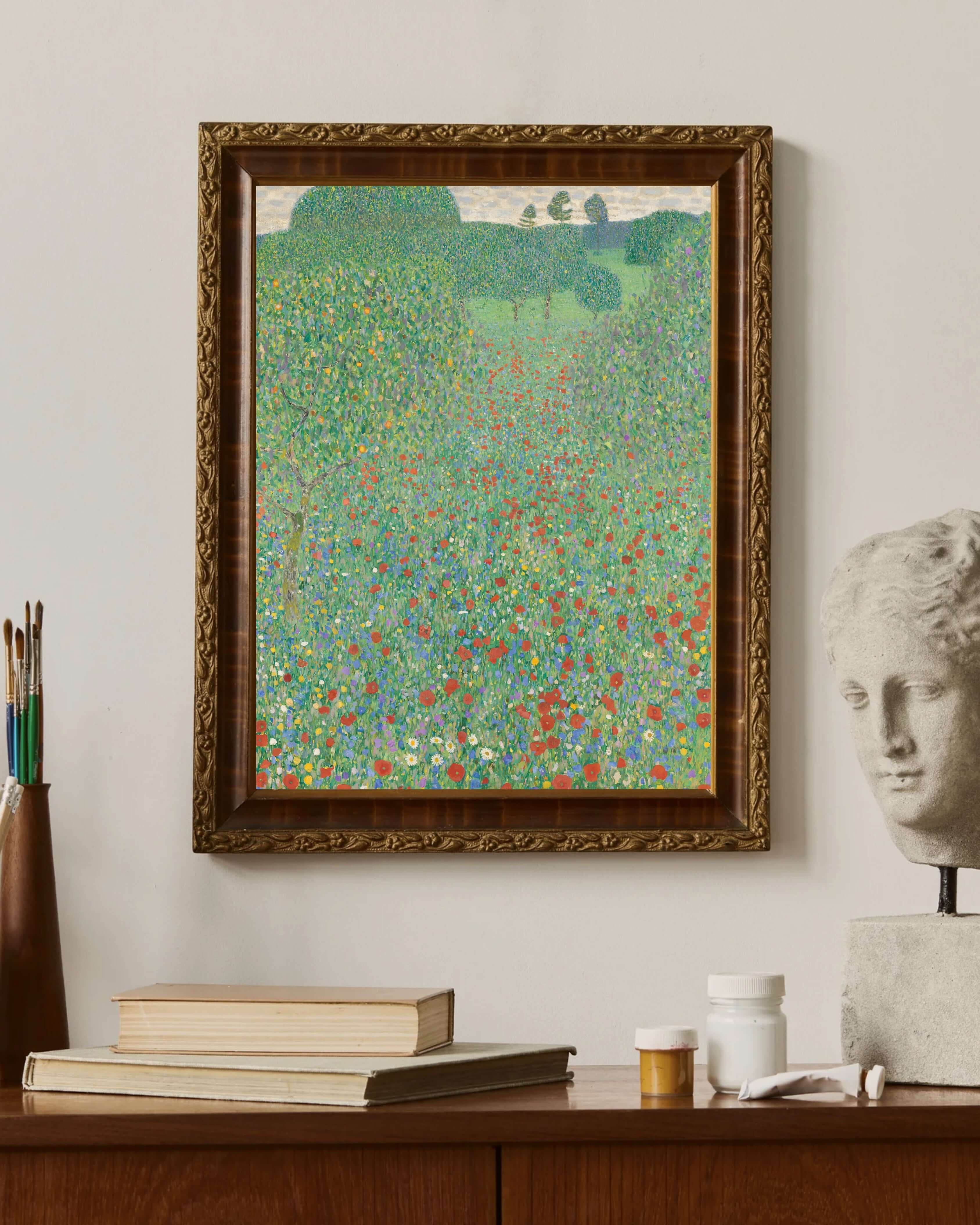 Gustav Klimt - Çiçek Açan Gelincikler