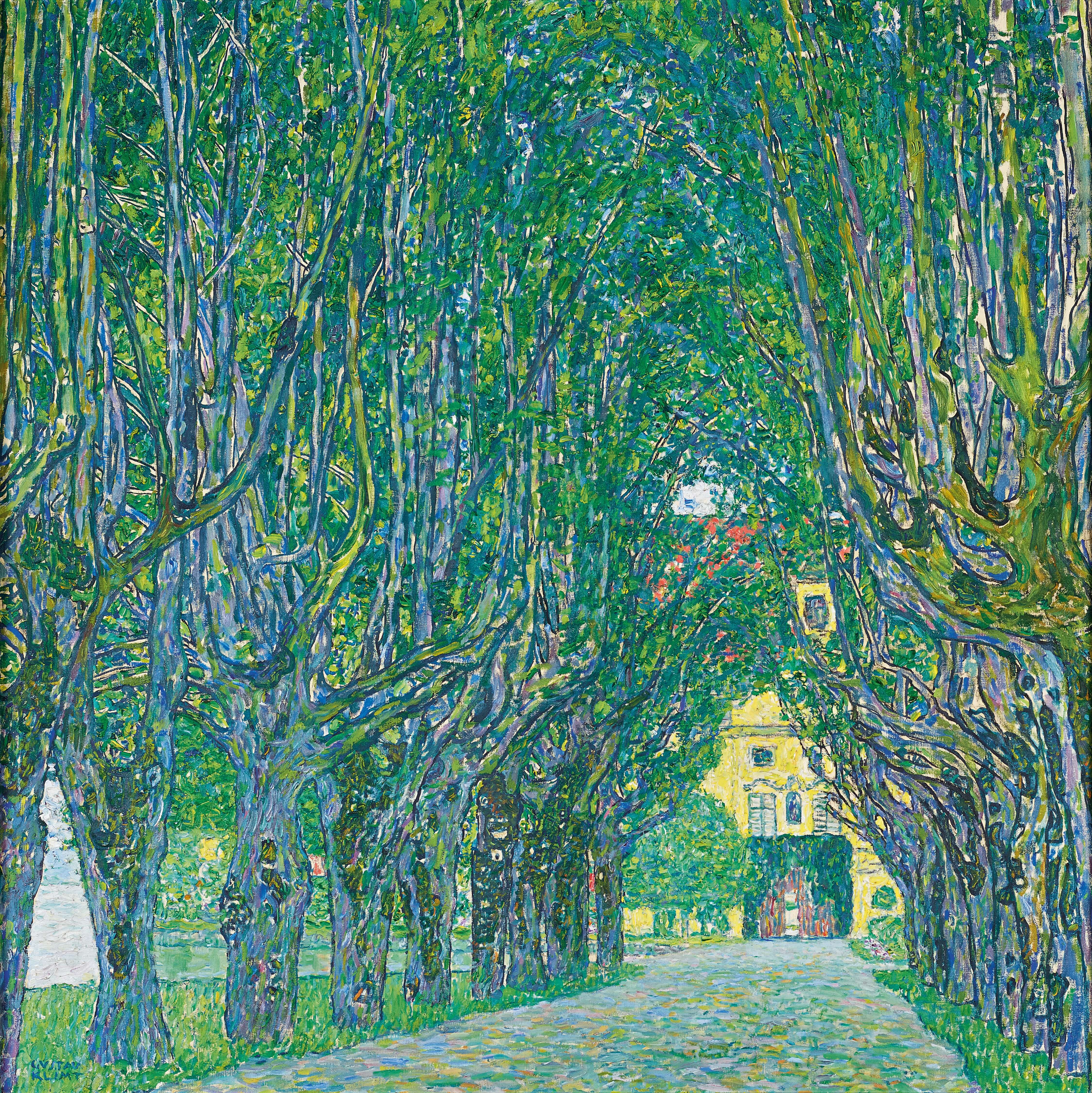 Gustav Klimt - Kammer Şatosu’Na Giden Ağaçlı Yol