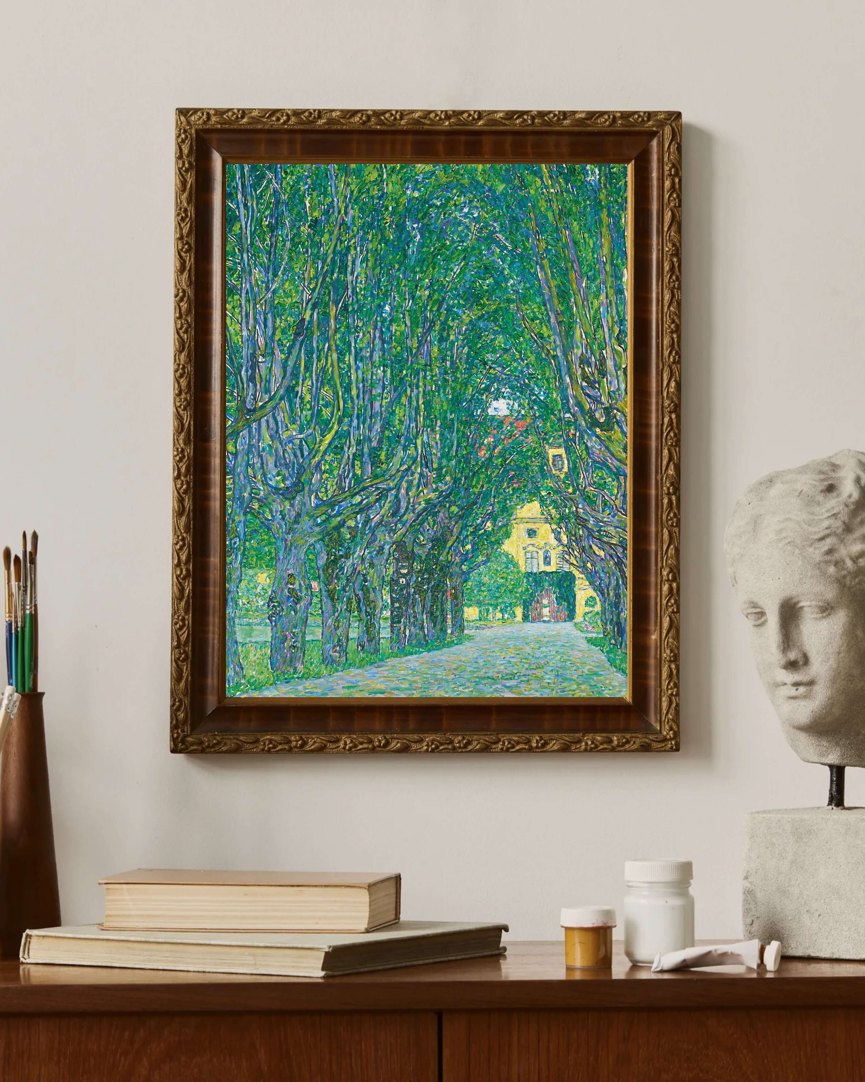 Gustav Klimt - Kammer Şatosu’Na Giden Ağaçlı Yol