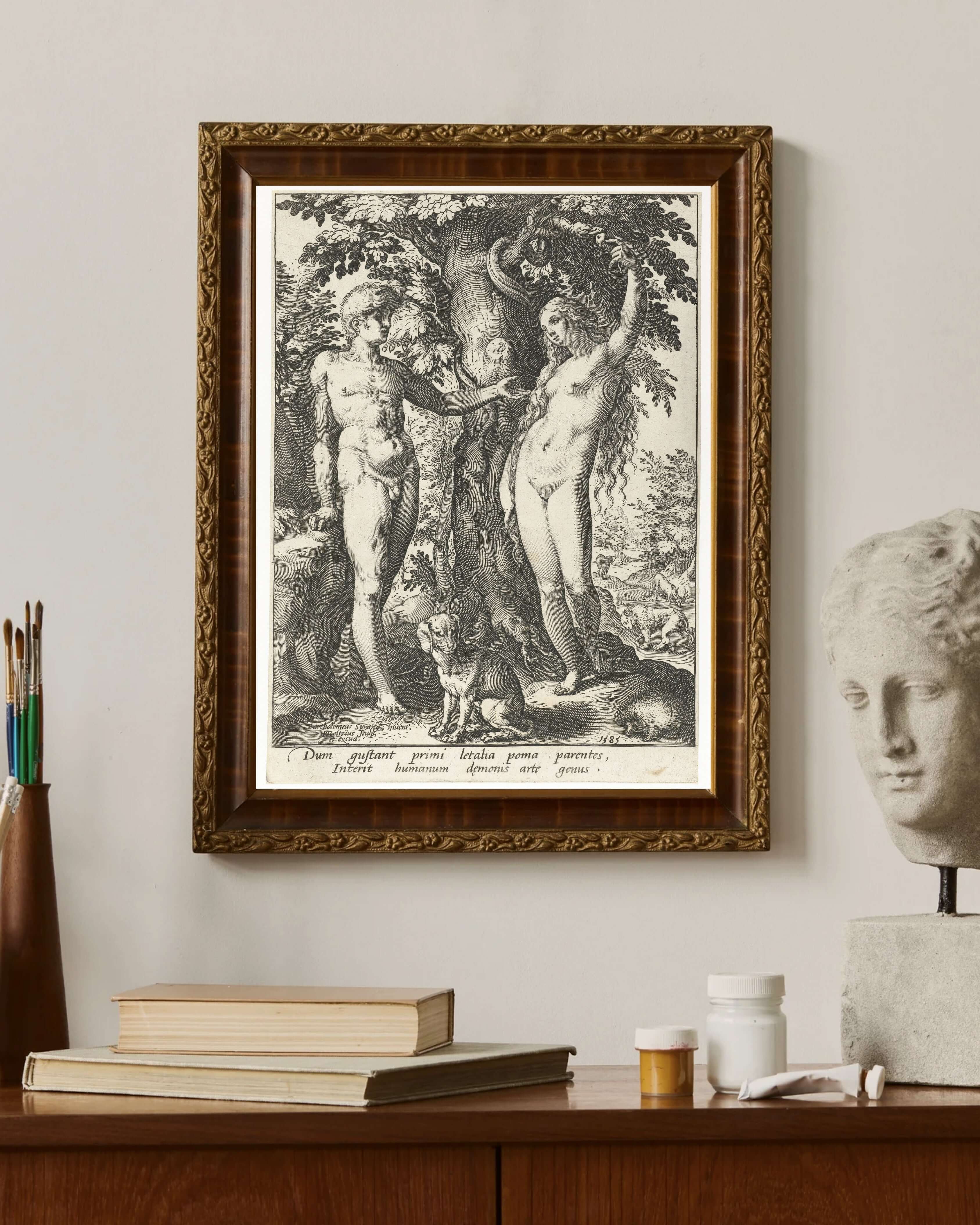 Hendrick Goltzius - Âdem Havva Ve Yılan